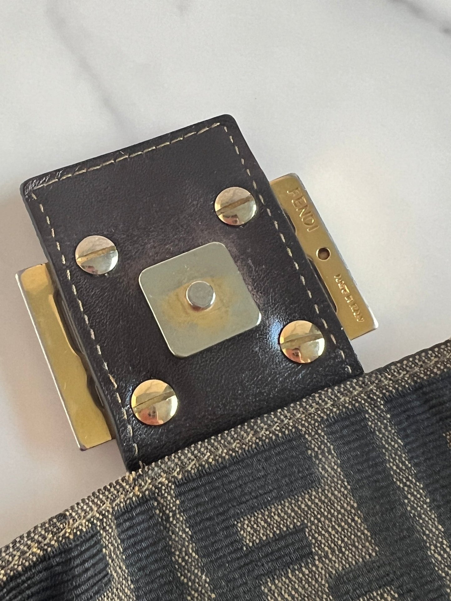 Fendi Zucca Baguette Brown - Styles via Sina