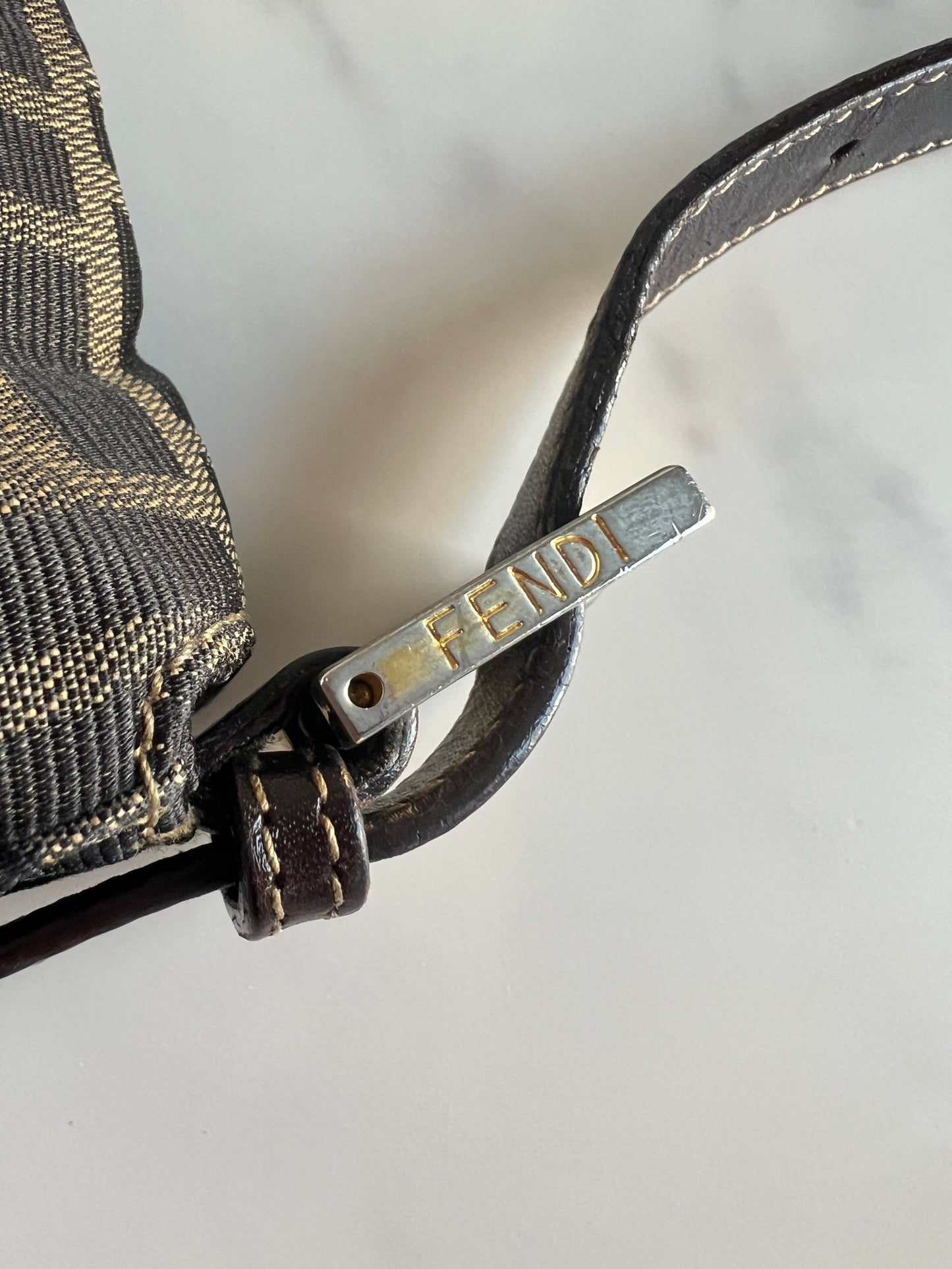 Fendi Zucca Baguette Brown - Styles via Sina