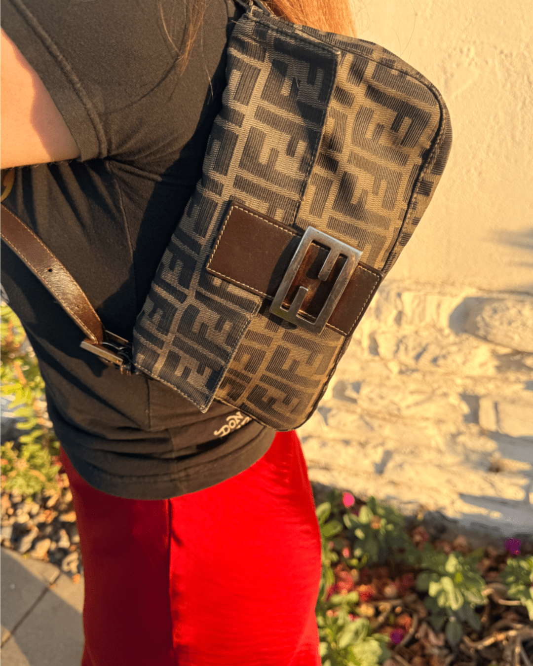 Fendi Zucca Baguette Brown - Styles via Sina