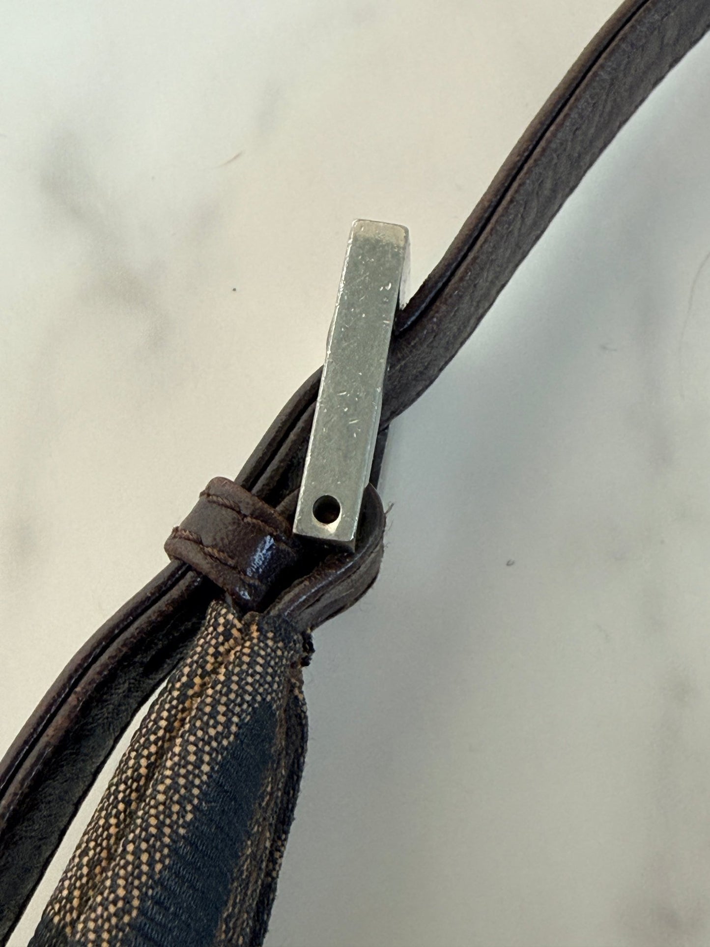 Fendi Zucca Croissant Hobo Brown - Styles via Sina