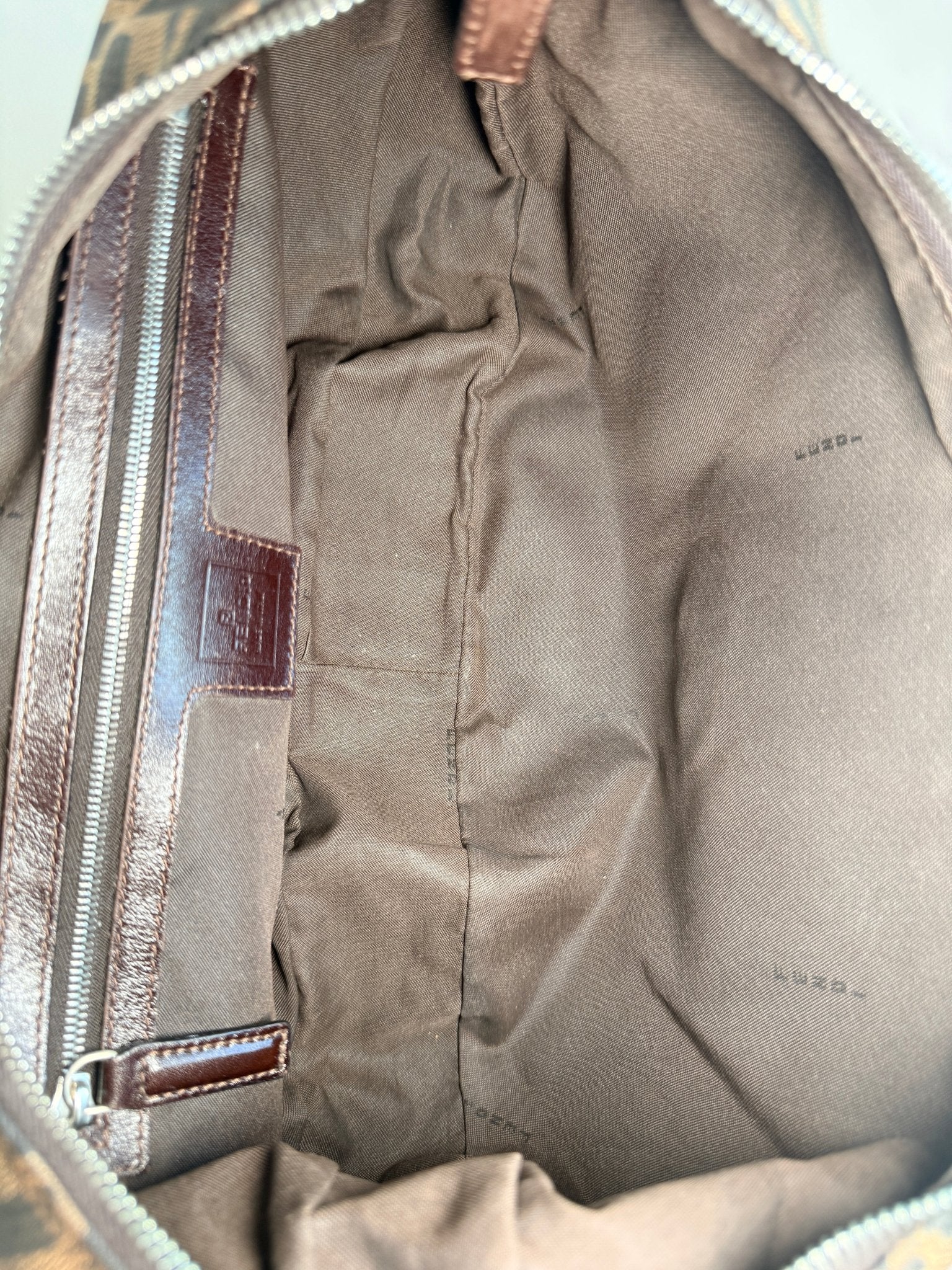 Fendi Zucca Croissant Hobo Brown - Styles via Sina