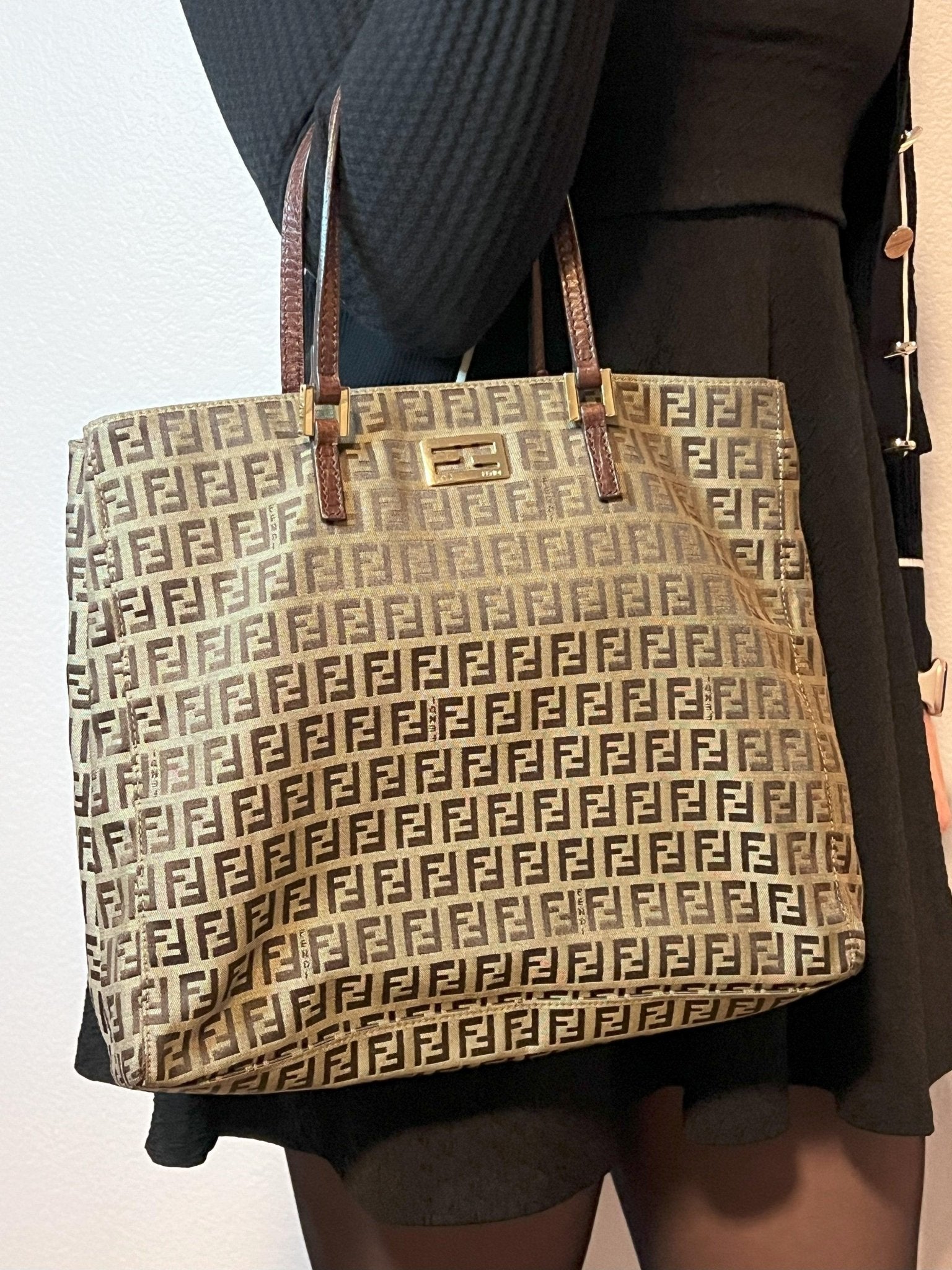 Fendi Zucchino Tote Small - Styles via Sina