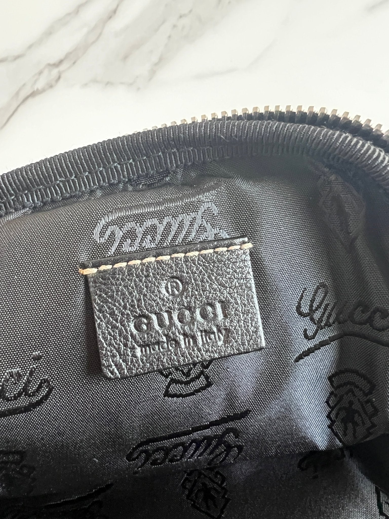 Gucci Crest Hysteria Belt Bag Leather Black - Styles via Sina