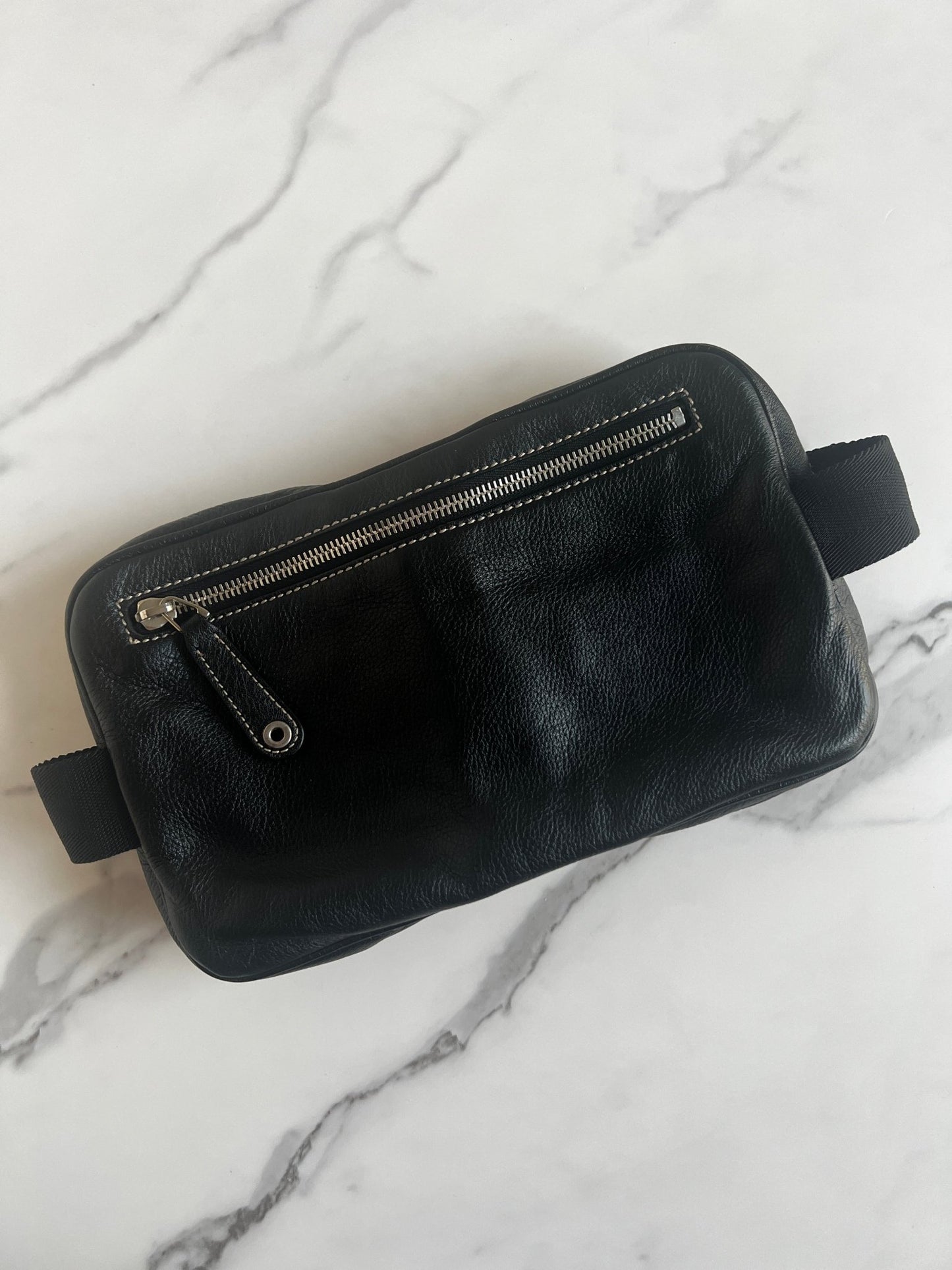 Gucci Crest Hysteria Belt Bag Leather Black - Styles via Sina
