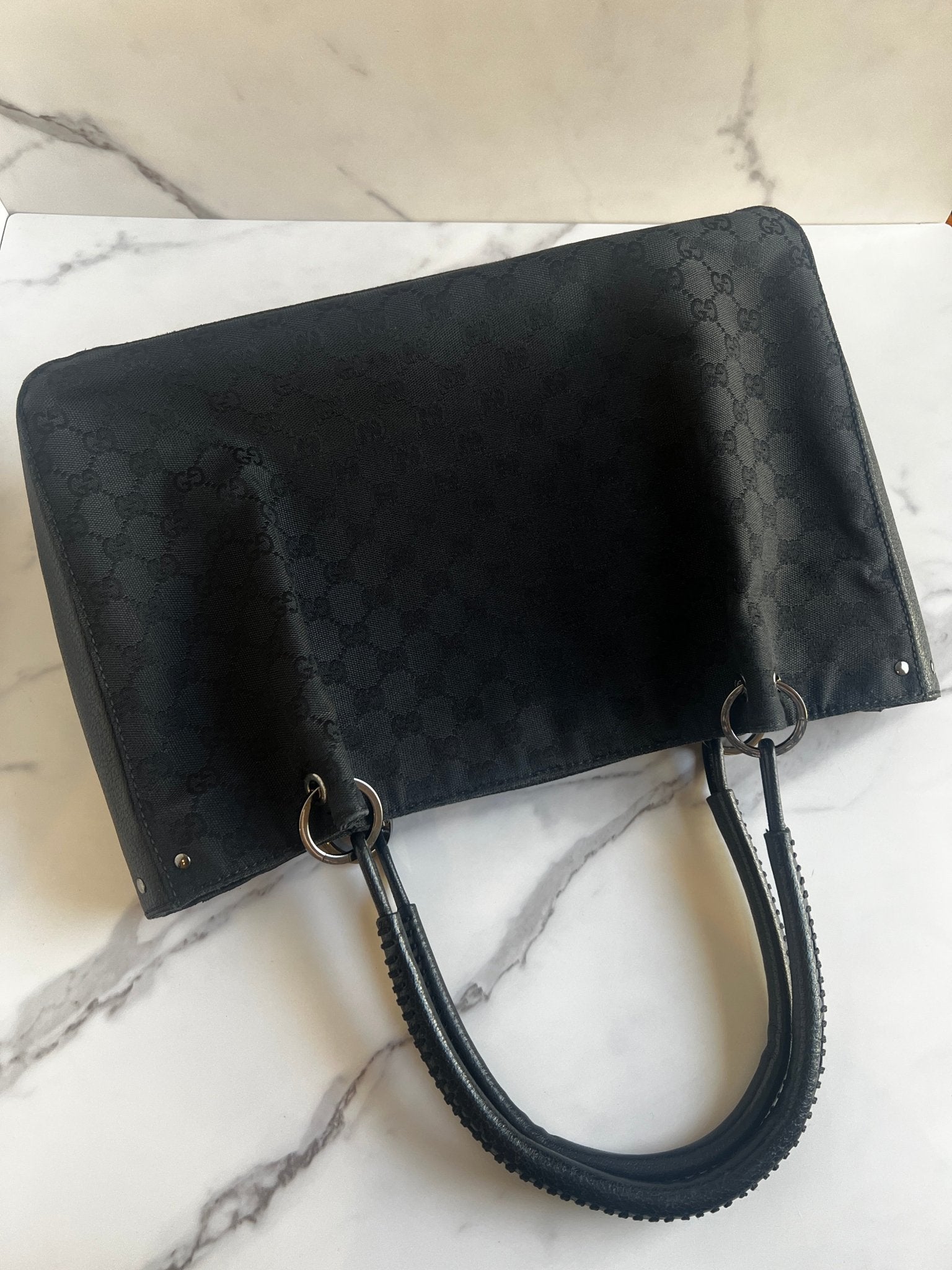 Gucci GG Canvas Tote Black - Styles via Sina