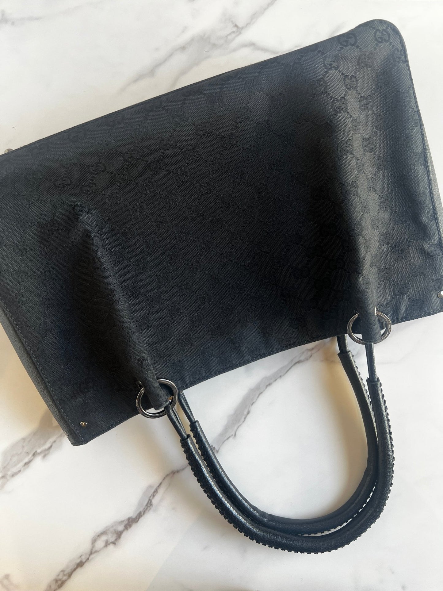 Gucci GG Canvas Tote Black - Styles via Sina