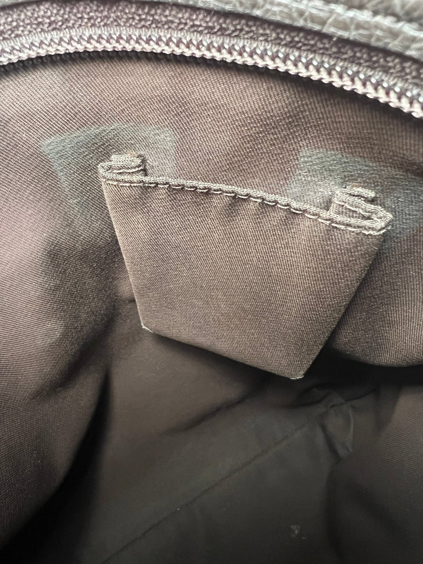 Gucci GG Denim Abbey D - Ring Crossbody Brown - Styles via Sina