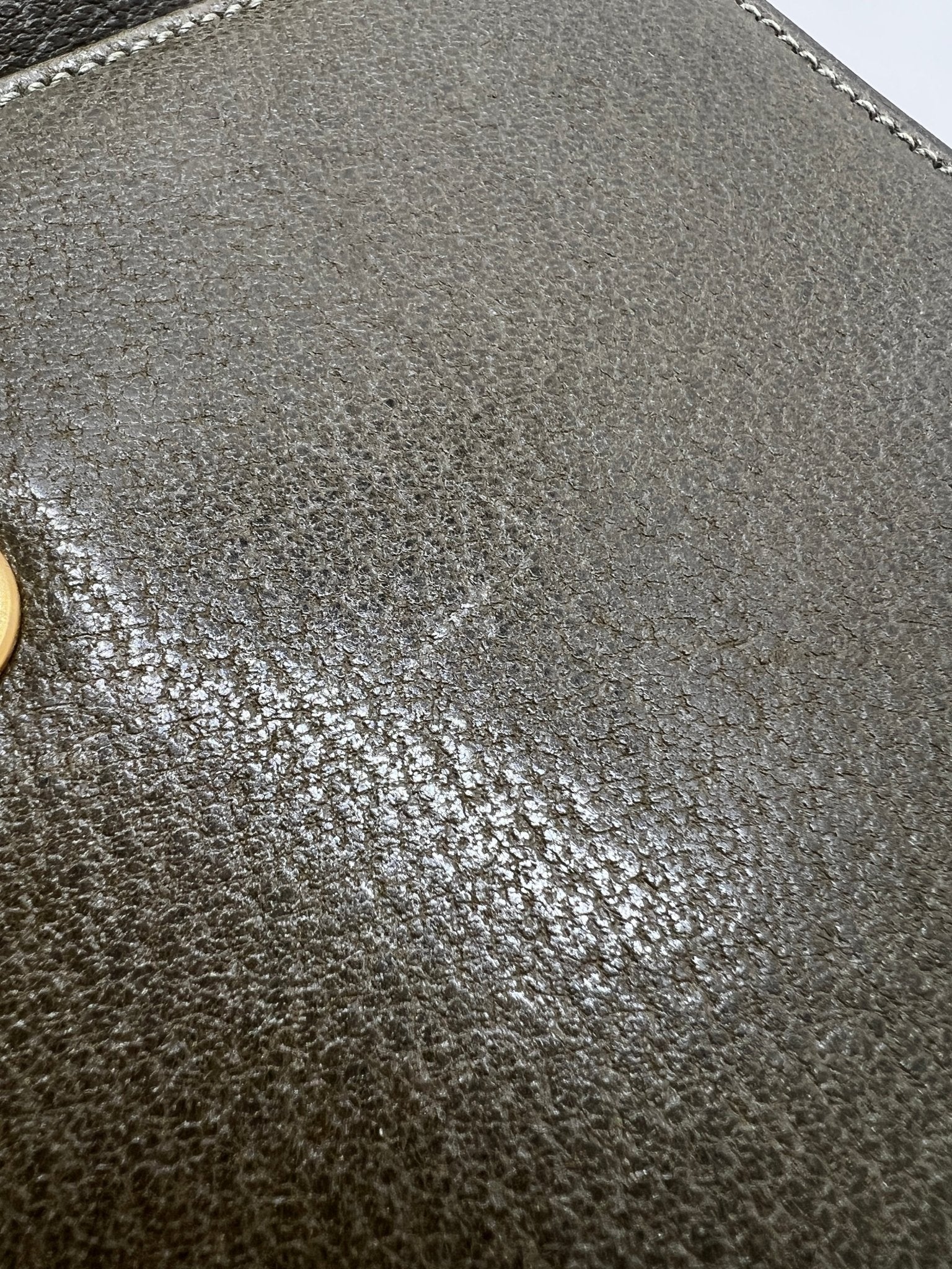 Gucci Kelly Leather Bag Olive - Styles via Sina