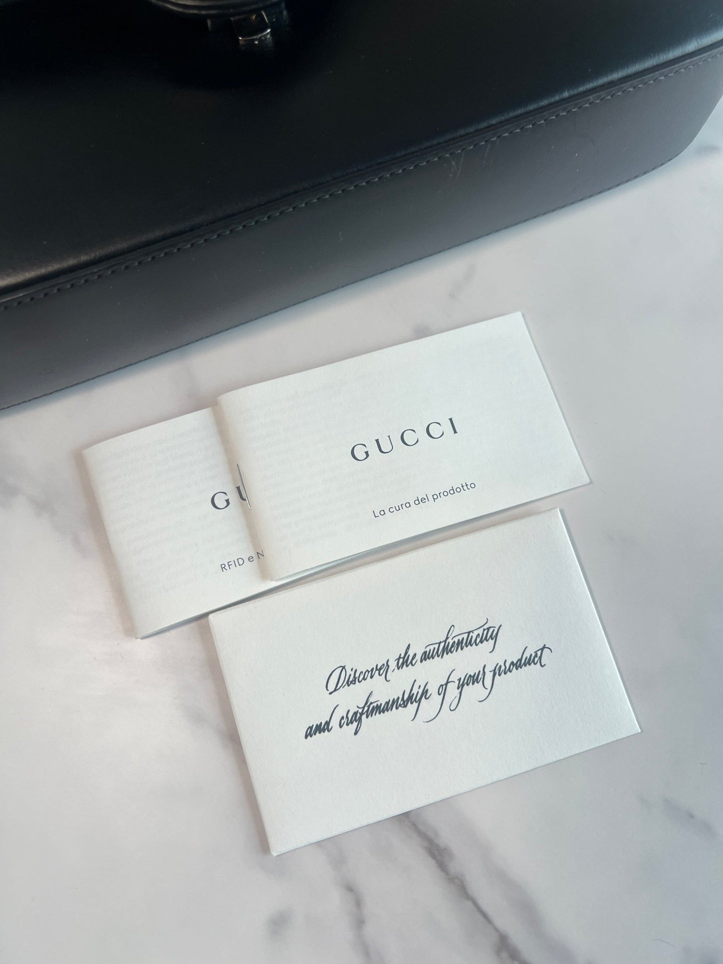 Gucci Petite GG Leather Shoulder Bag Black - Styles via Sina