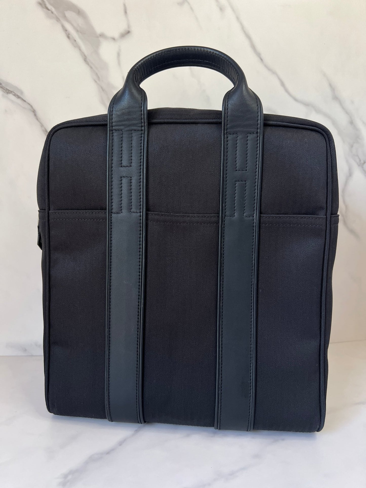Hermès Acapulco Canvas Backpack Black - Styles via Sina