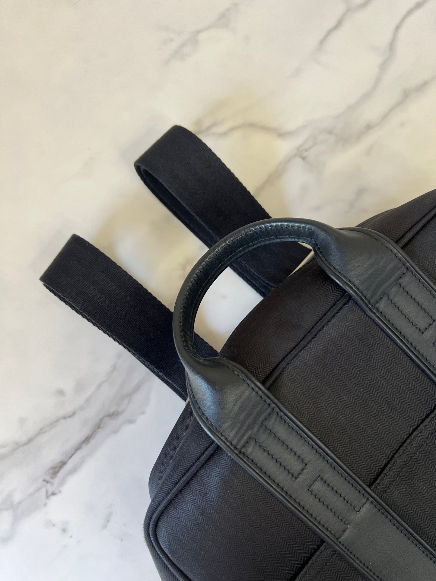 Hermès Acapulco Canvas Backpack Black - Styles via Sina
