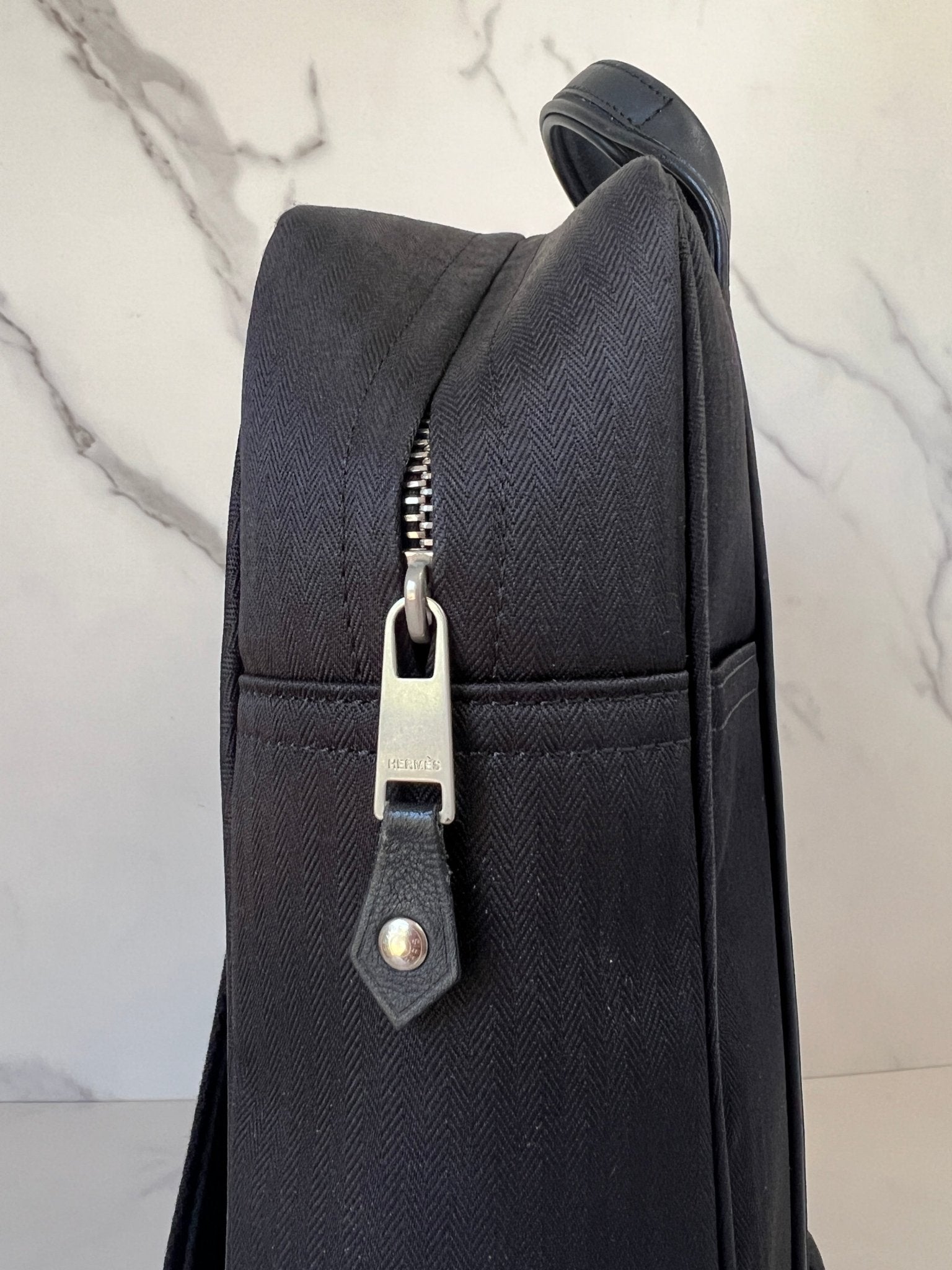 Hermès Acapulco Canvas Backpack Black - Styles via Sina