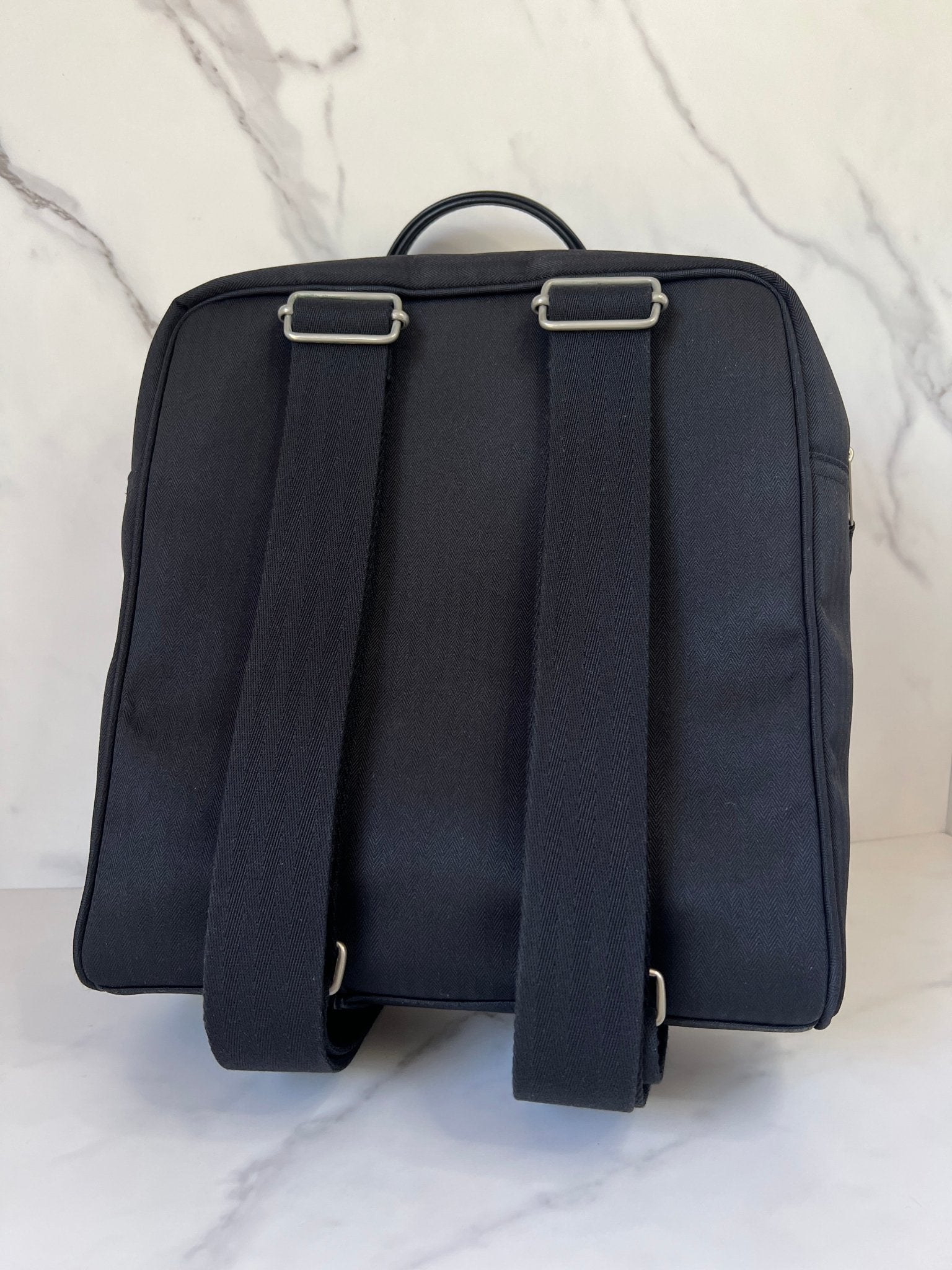 Hermès Acapulco Canvas Backpack Black - Styles via Sina