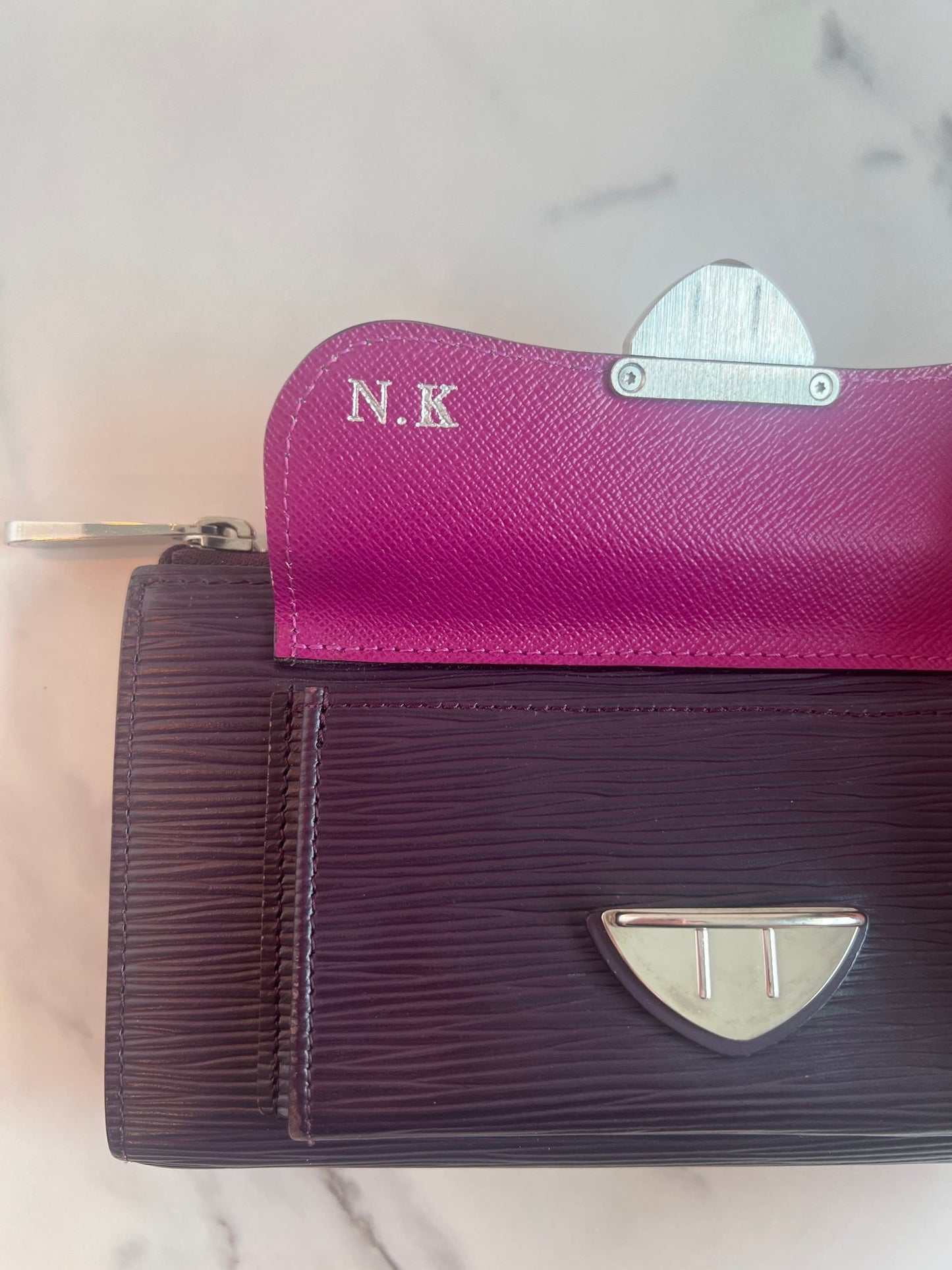 Louis Vuitton Astrid Wallet Epi Leather Purple - Styles via Sina
