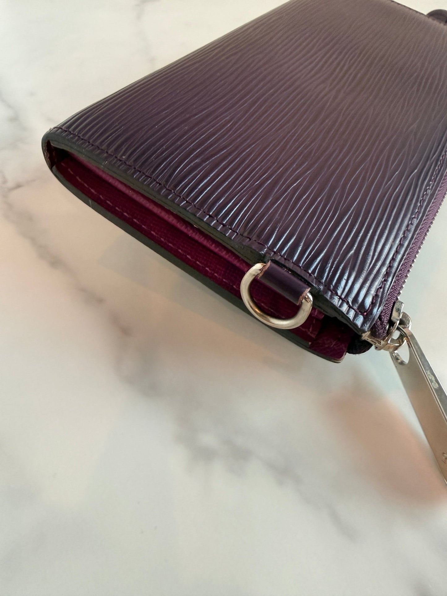 Louis Vuitton Astrid Wallet Epi Leather Purple - Styles via Sina