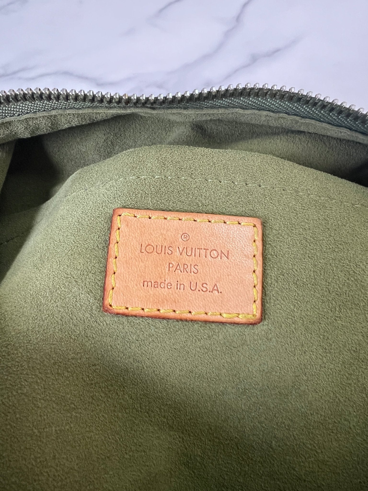 Louis Vuitton Baggy GM Monogram Denim Green - Styles via Sina