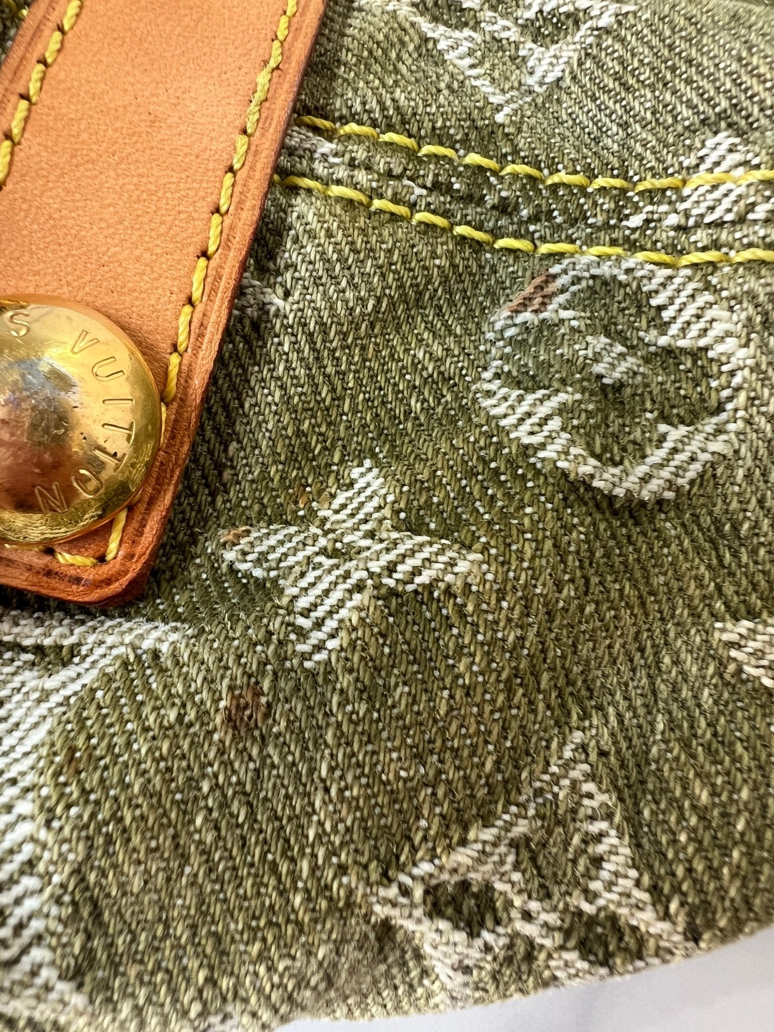 Louis Vuitton Baggy GM Monogram Denim Green - Styles via Sina