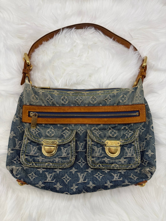 Louis Vuitton Baggy PM Monogram Denim in Blue - Styles via Sina