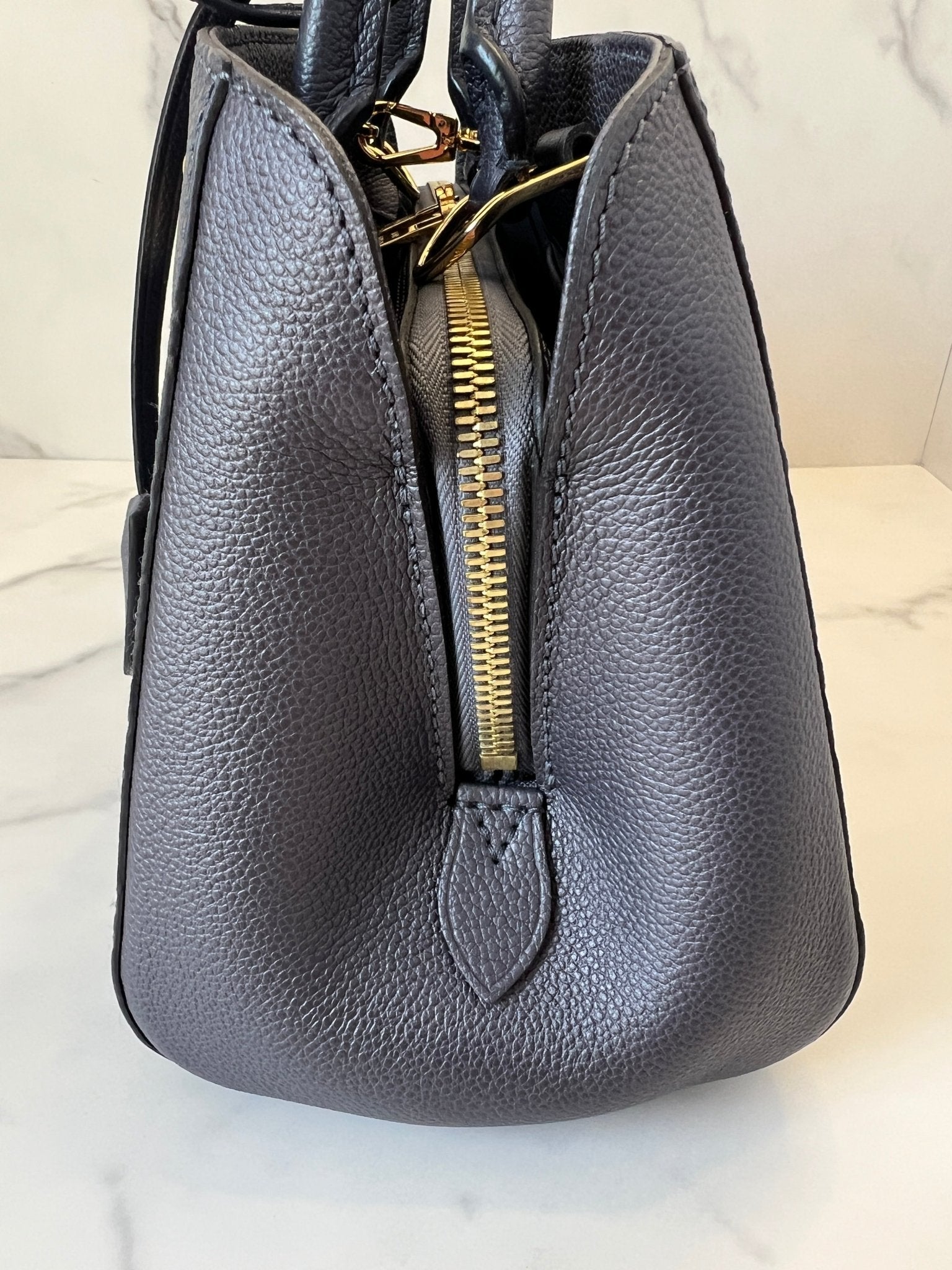 Louis Vuitton Empreinte Studded Montaigne BB Grey - Styles via Sina