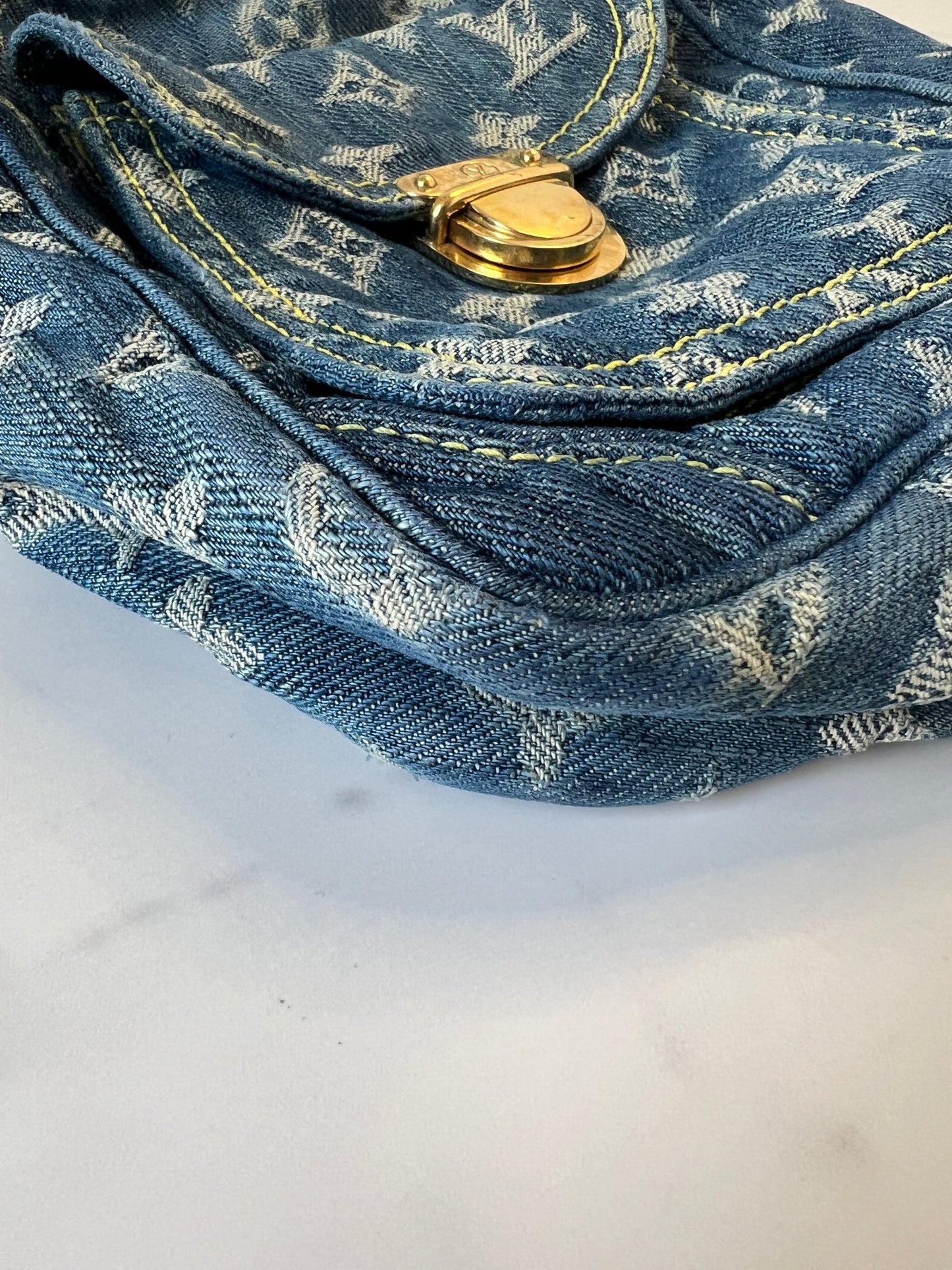 Louis Vuitton Fairfax Pochette Monogram Denim Blue - Styles via Sina