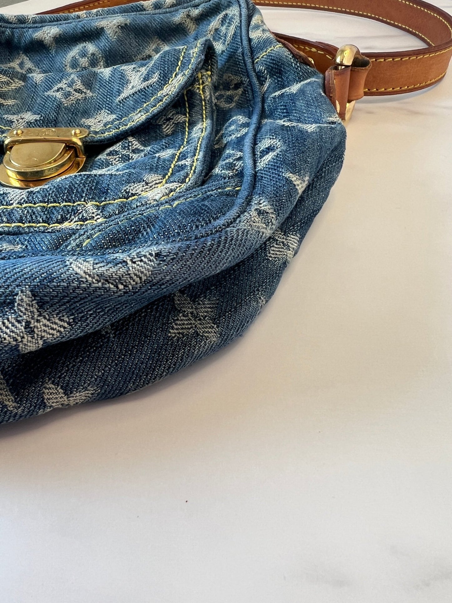 Louis Vuitton Fairfax Pochette Monogram Denim Blue - Styles via Sina