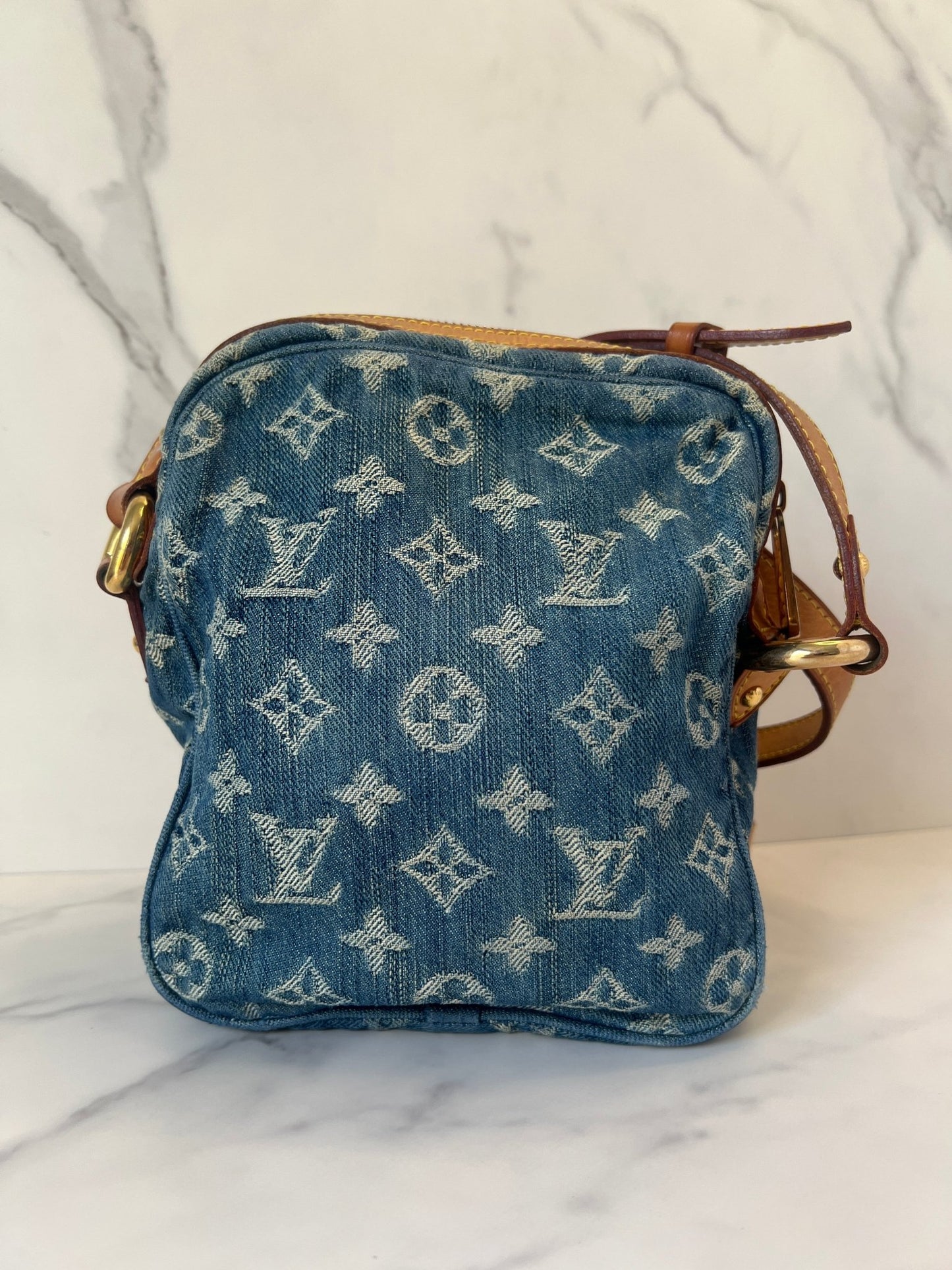 Louis Vuitton Fairfax Pochette Monogram Denim Blue - Styles via Sina