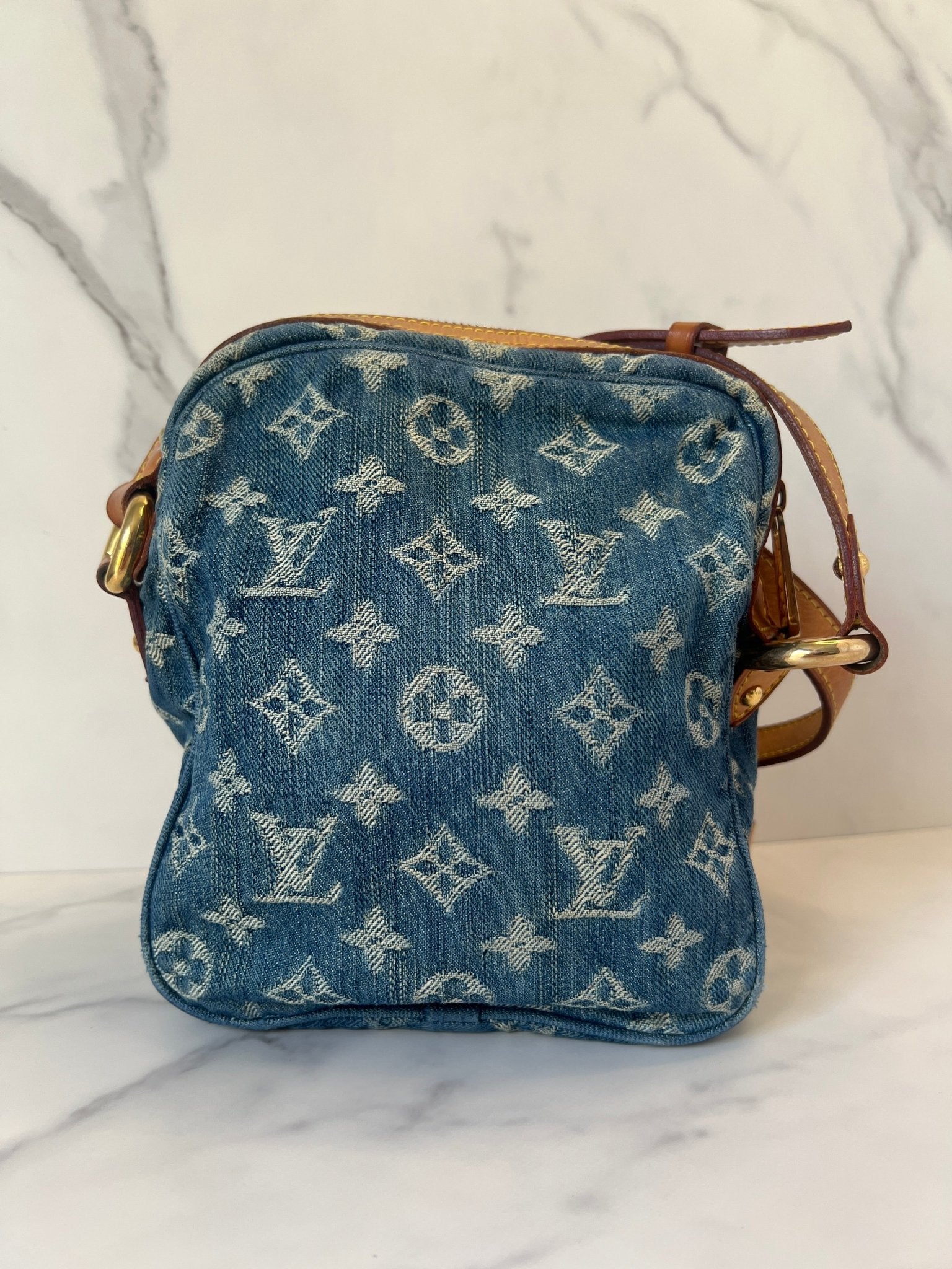 Louis Vuitton Fairfax Pochette Monogram Denim Blue - Styles via Sina