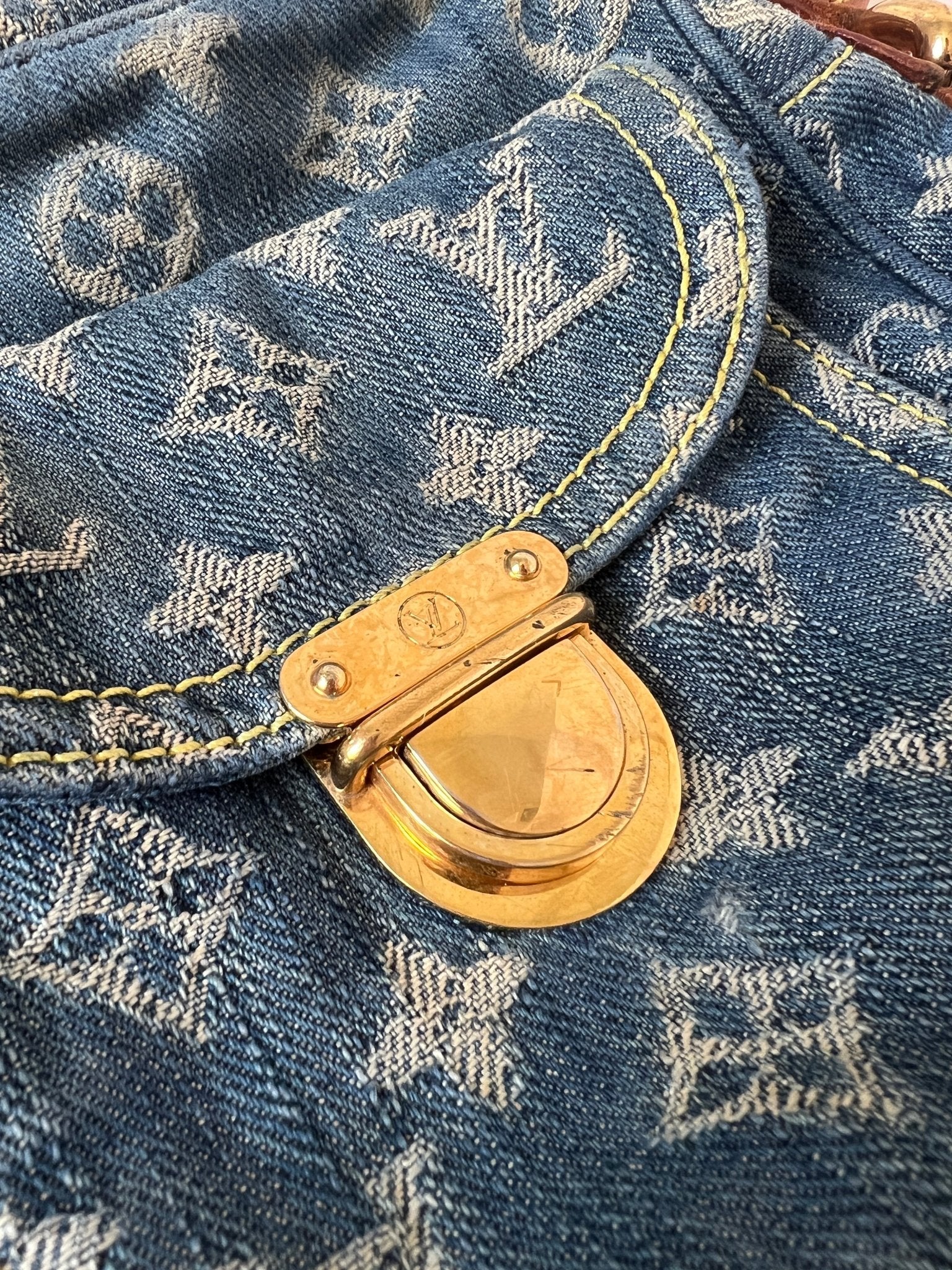 Louis Vuitton Fairfax Pochette Monogram Denim Blue - Styles via Sina