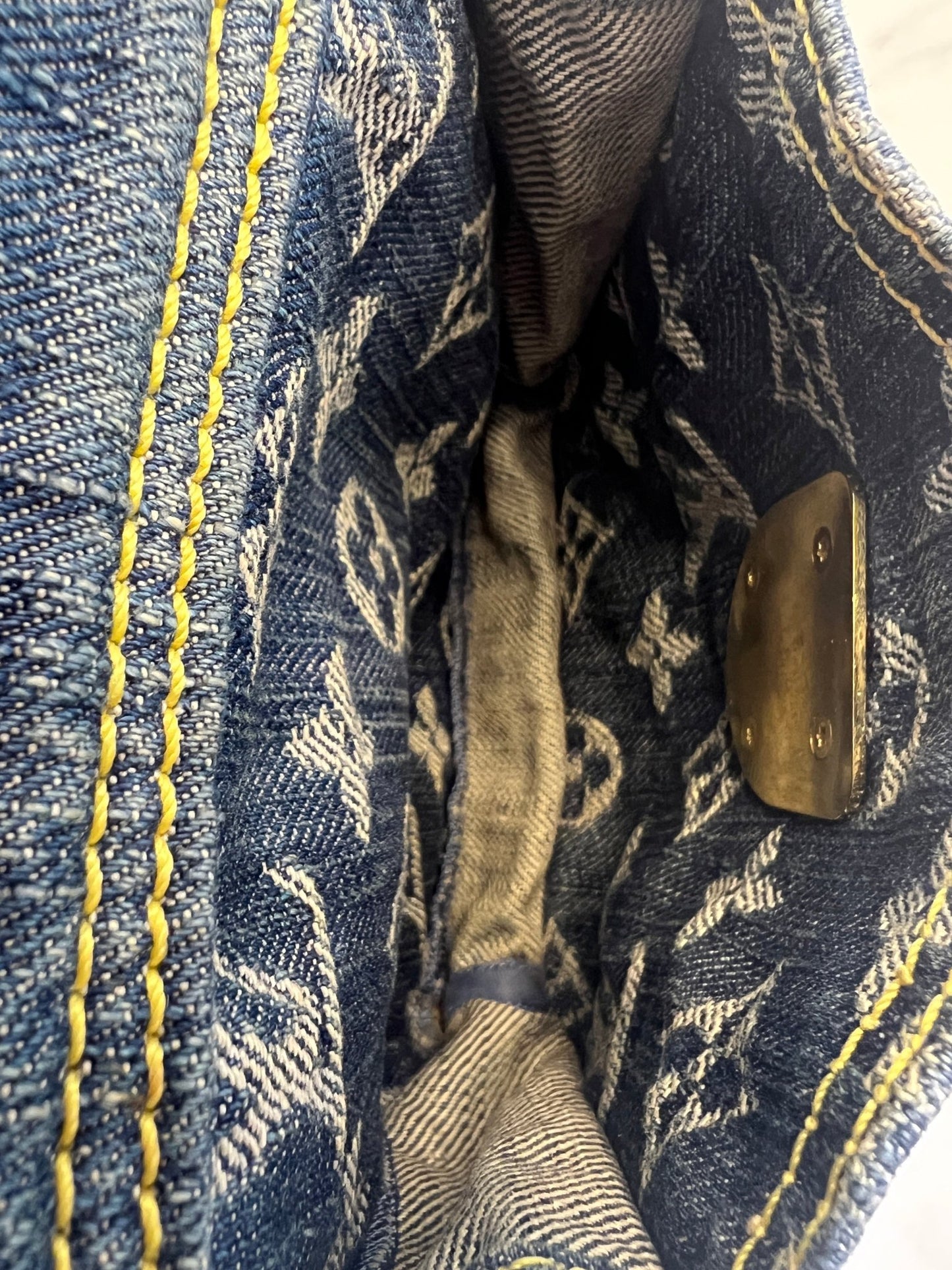 Louis Vuitton Fairfax Pochette Monogram Denim Blue - Styles via Sina
