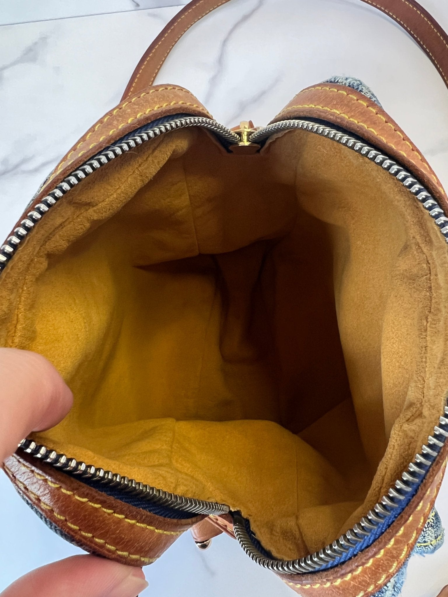Louis Vuitton Fairfax Pochette Monogram Denim Blue - Styles via Sina