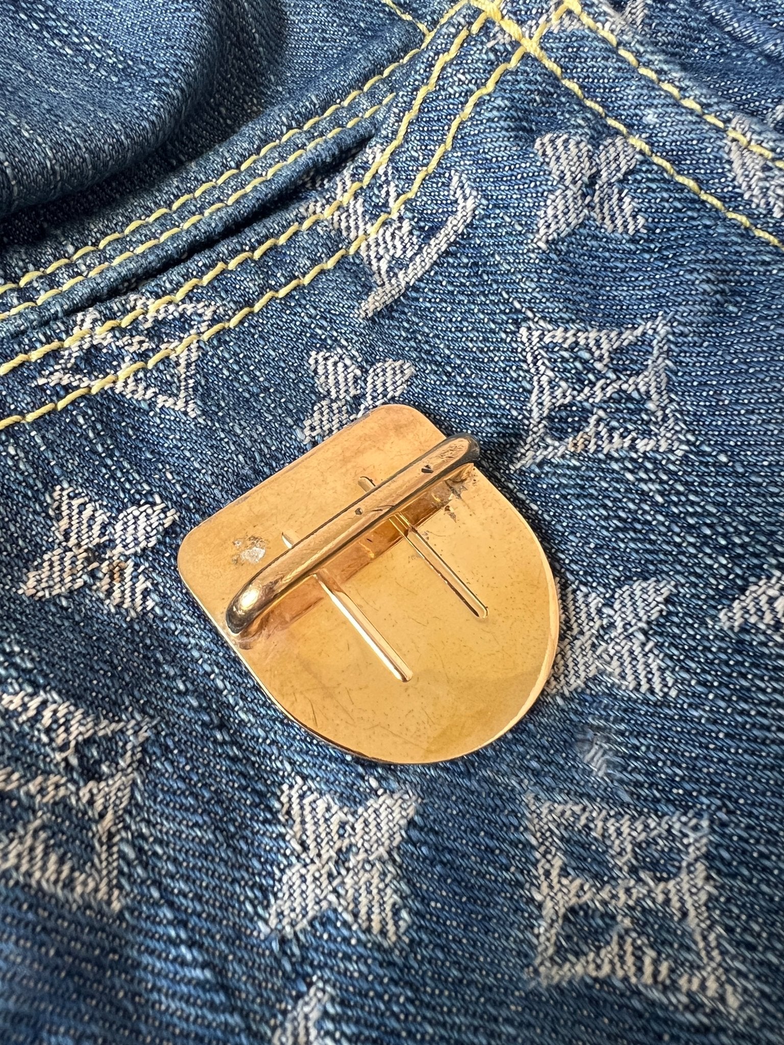 Louis Vuitton Fairfax Pochette Monogram Denim Blue - Styles via Sina