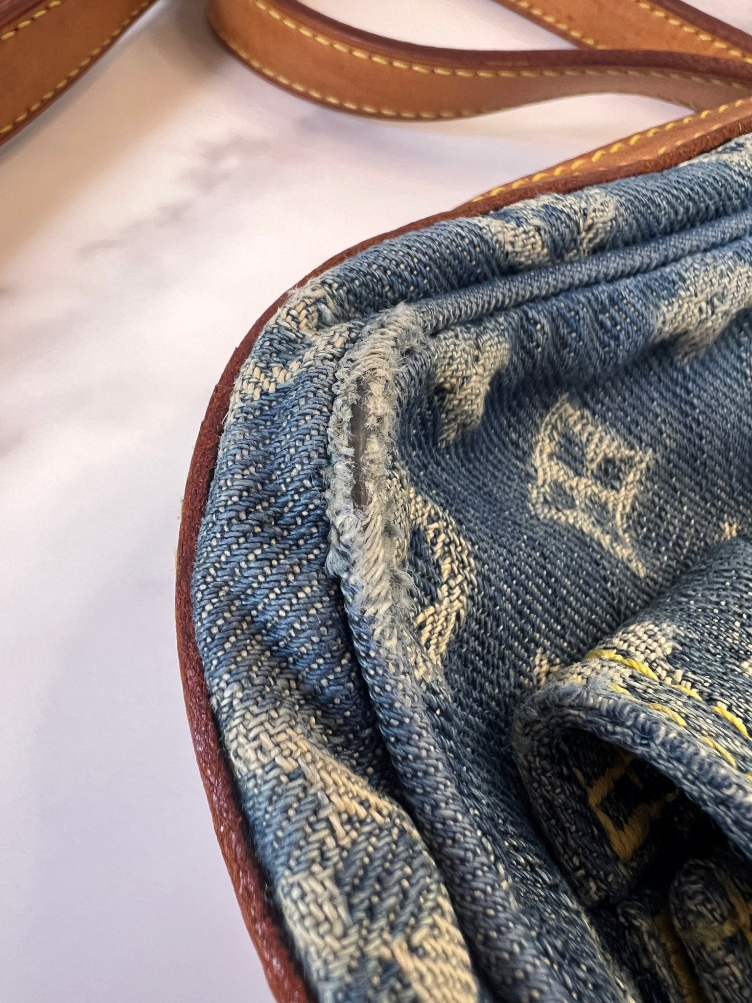 Louis Vuitton Fairfax Pochette Monogram Denim Blue - Styles via Sina