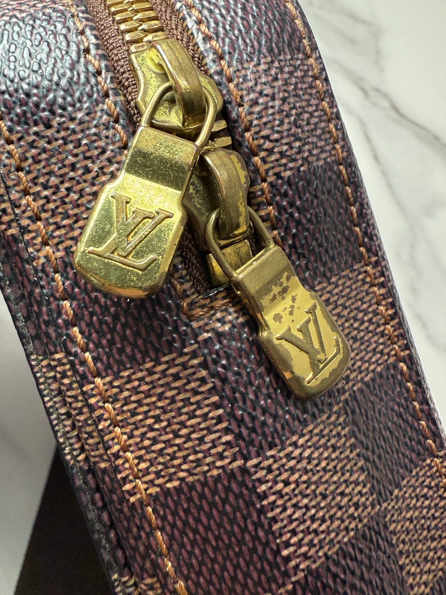 Louis Vuitton Geronimos Damier Ebene Brown - Styles via Sina