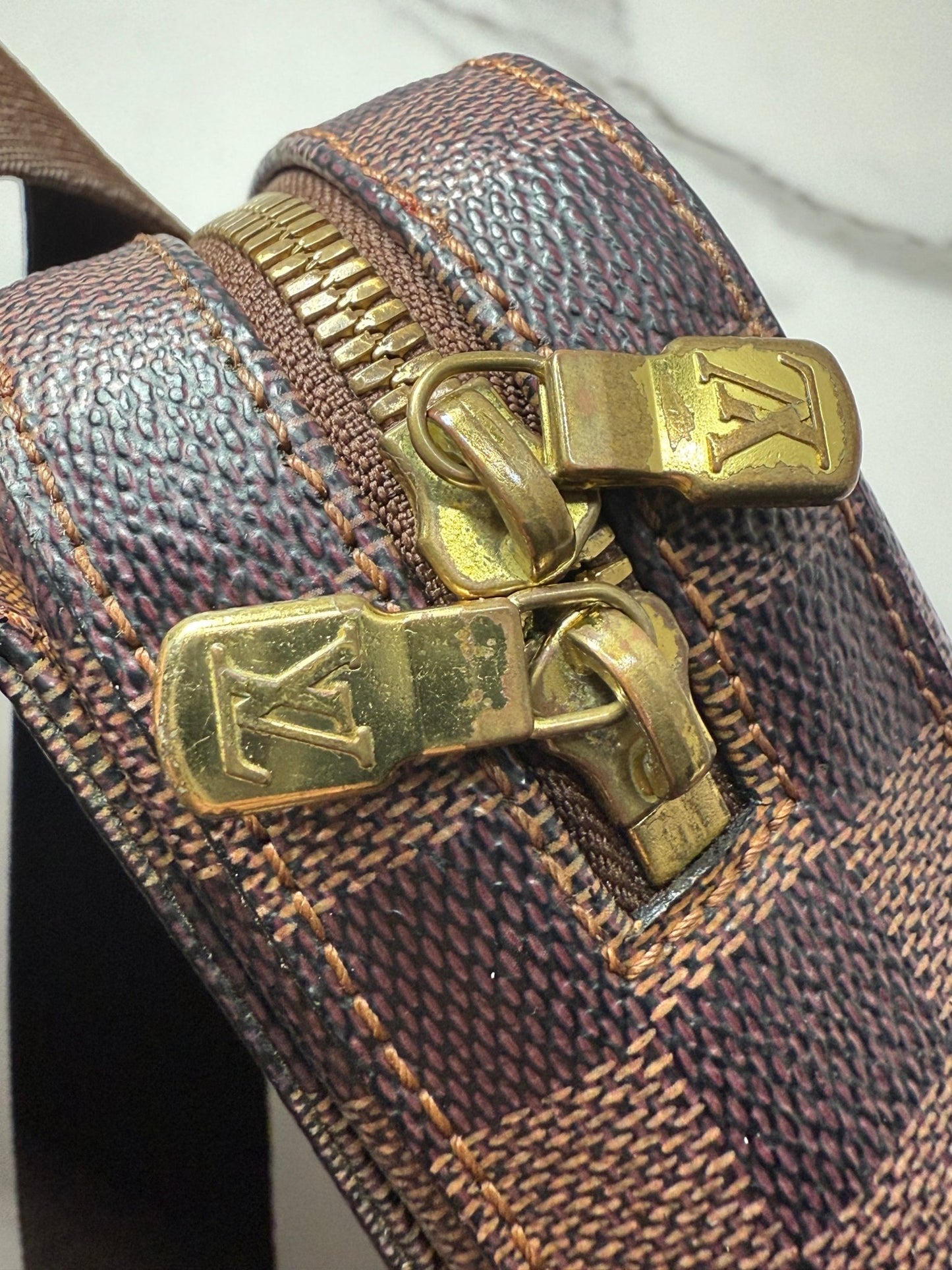 Louis Vuitton Geronimos Damier Ebene Brown - Styles via Sina