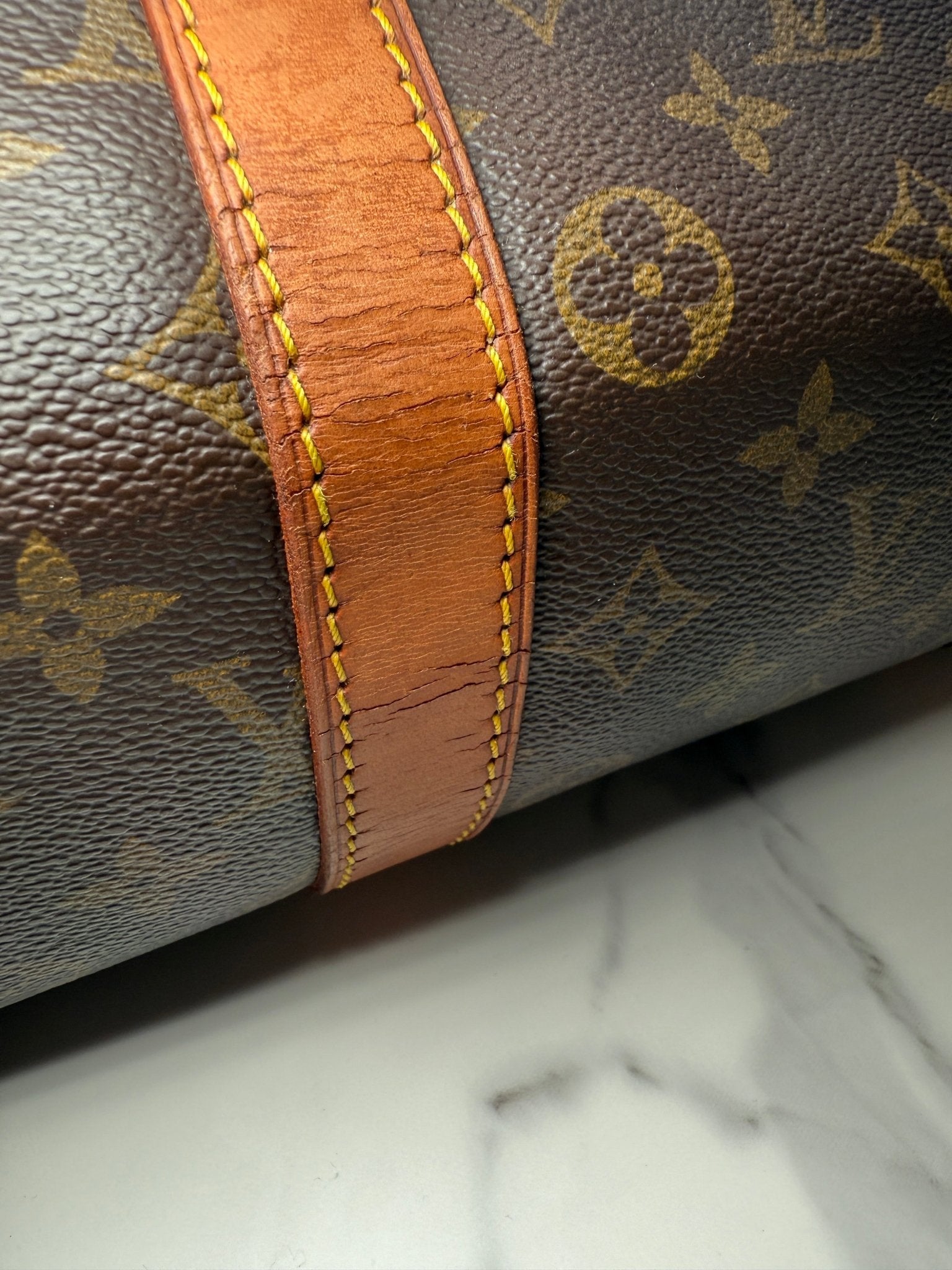 Louis Vuitton Keepall 55 Monogram Canvas Brown - Styles via Sina