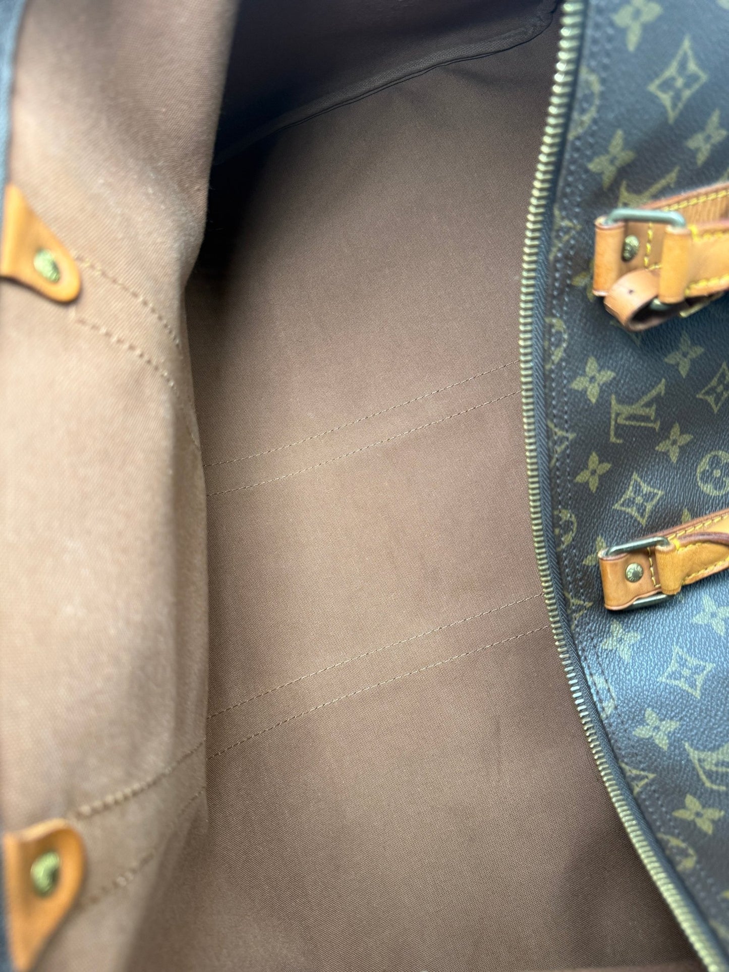 Louis Vuitton Keepall 55 Monogram Canvas Brown - Styles via Sina