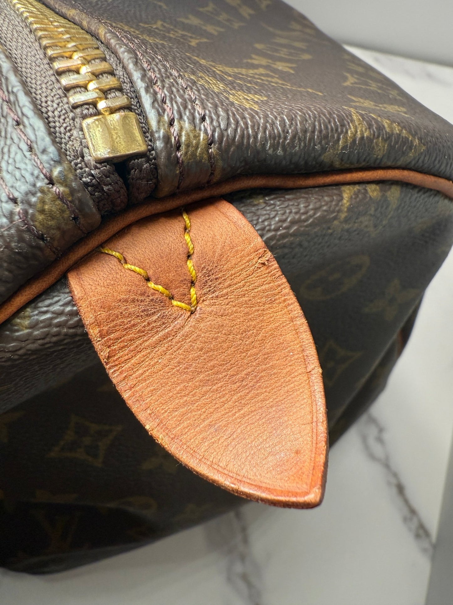 Louis Vuitton Keepall 55 Monogram Canvas Brown - Styles via Sina