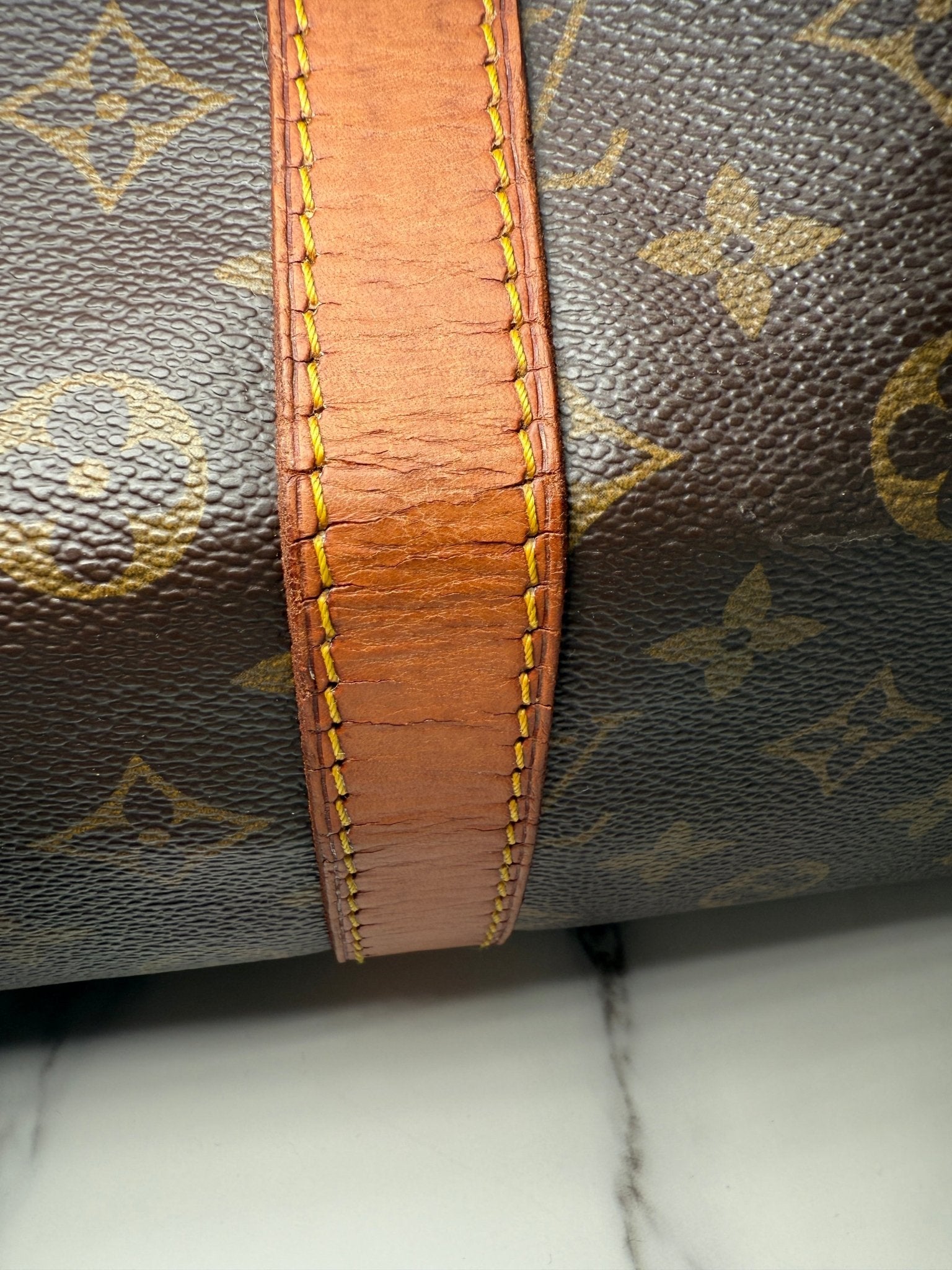 Louis Vuitton Keepall 55 Monogram Canvas Brown - Styles via Sina