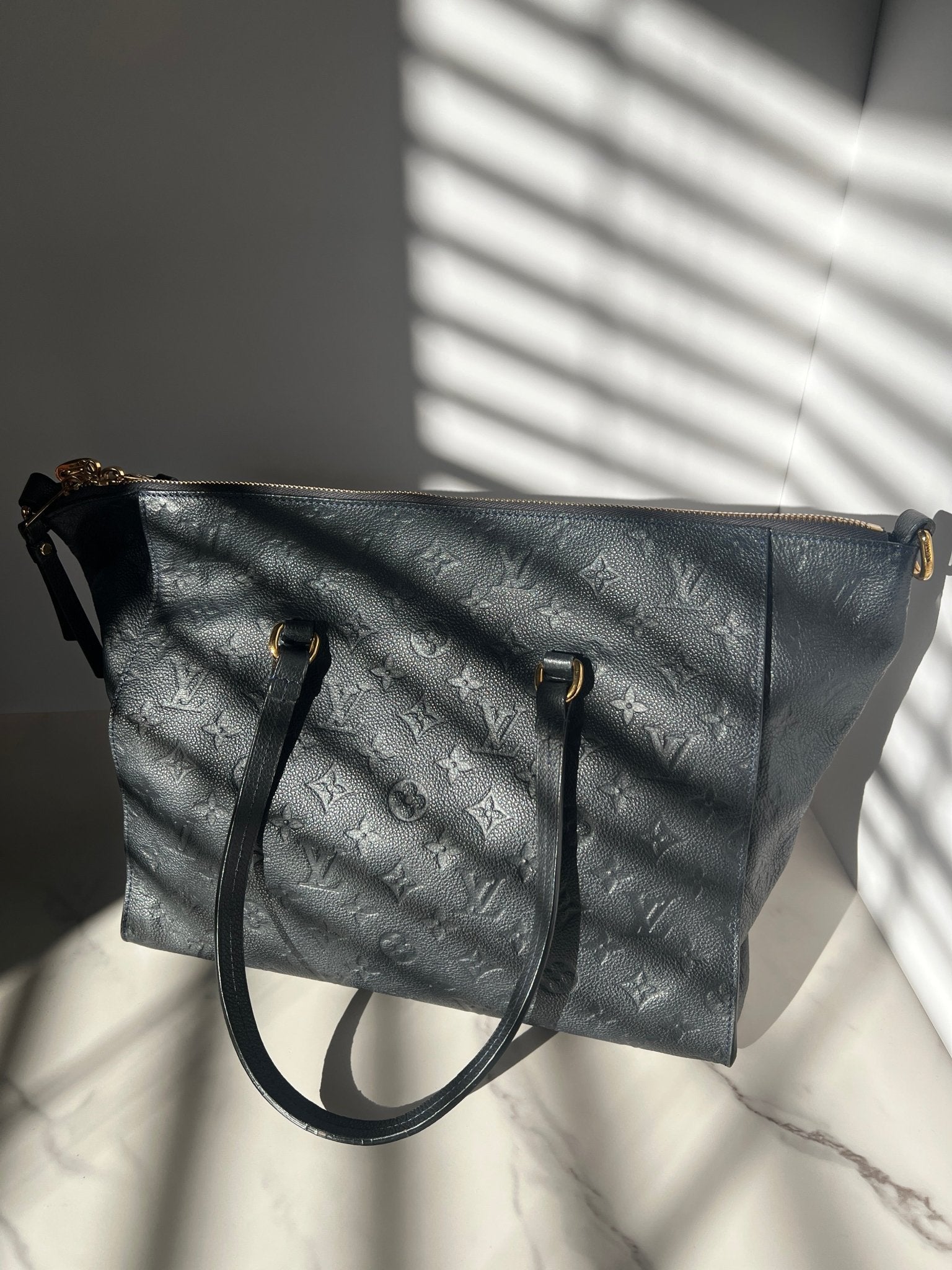 Louis Vuitton Lumineuse PM Monogram Empreinte Blue Infini - Styles via Sina