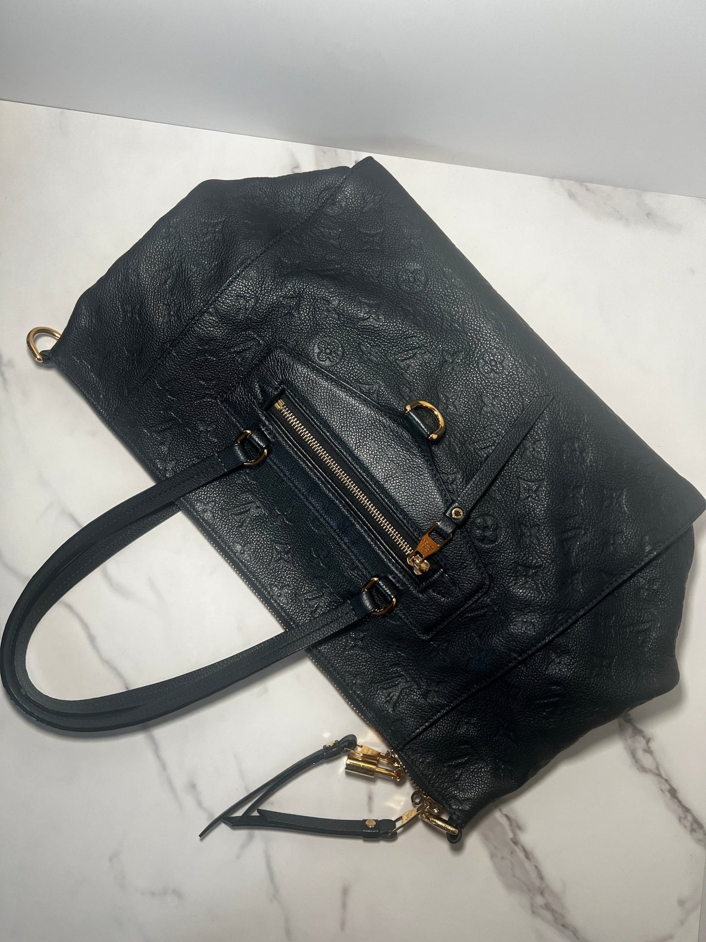 Louis Vuitton Lumineuse PM Monogram Empreinte Blue Infini - Styles via Sina