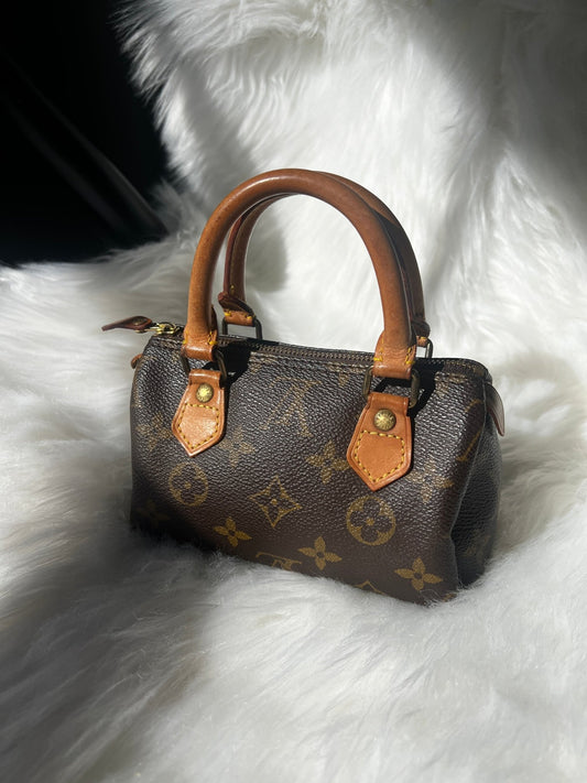 Louis Vuitton Mini Speedy Monogram Brown - Styles via Sina
