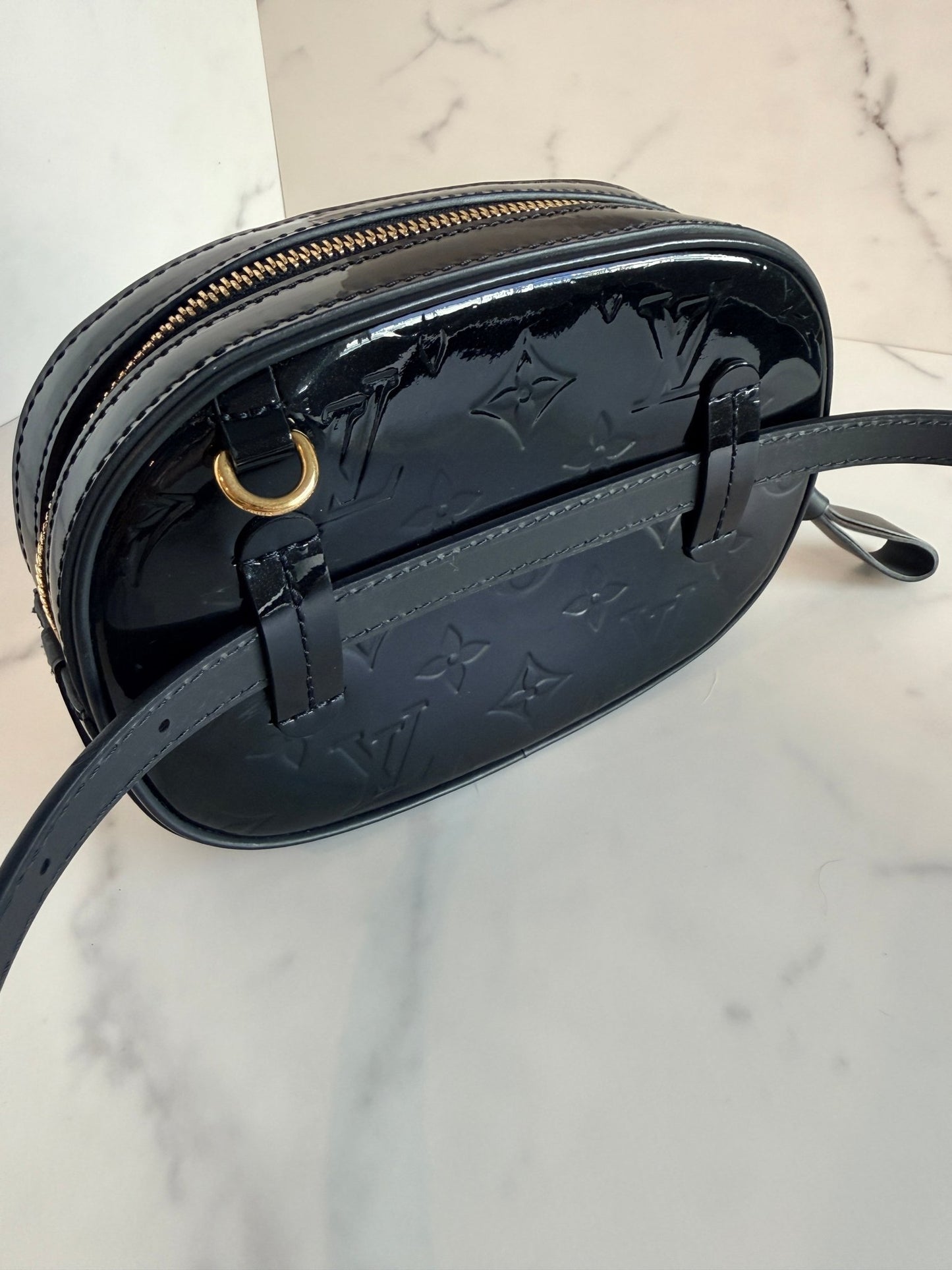 Louis Vuitton Monogram Vernis Belt / Shoulder Bag Black - Styles via Sina