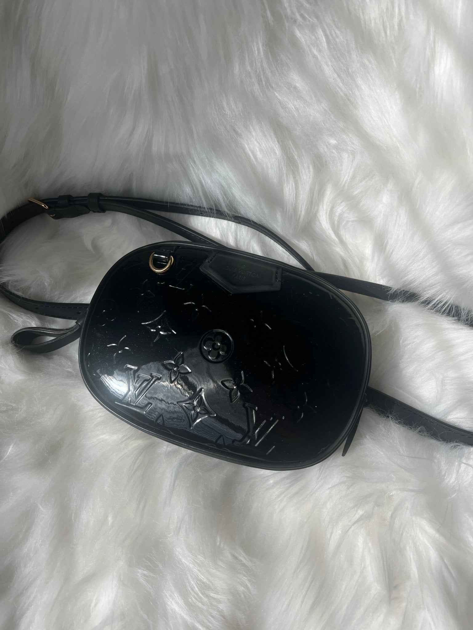 Louis Vuitton Monogram Vernis Belt / Shoulder Bag Black - Styles via Sina