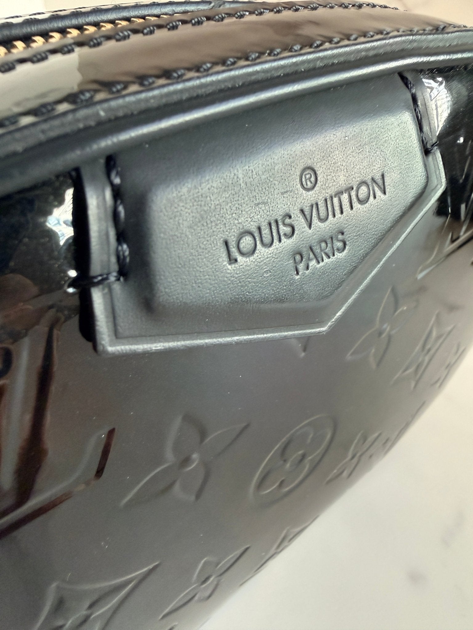 Louis Vuitton Monogram Vernis Belt / Shoulder Bag Black - Styles via Sina