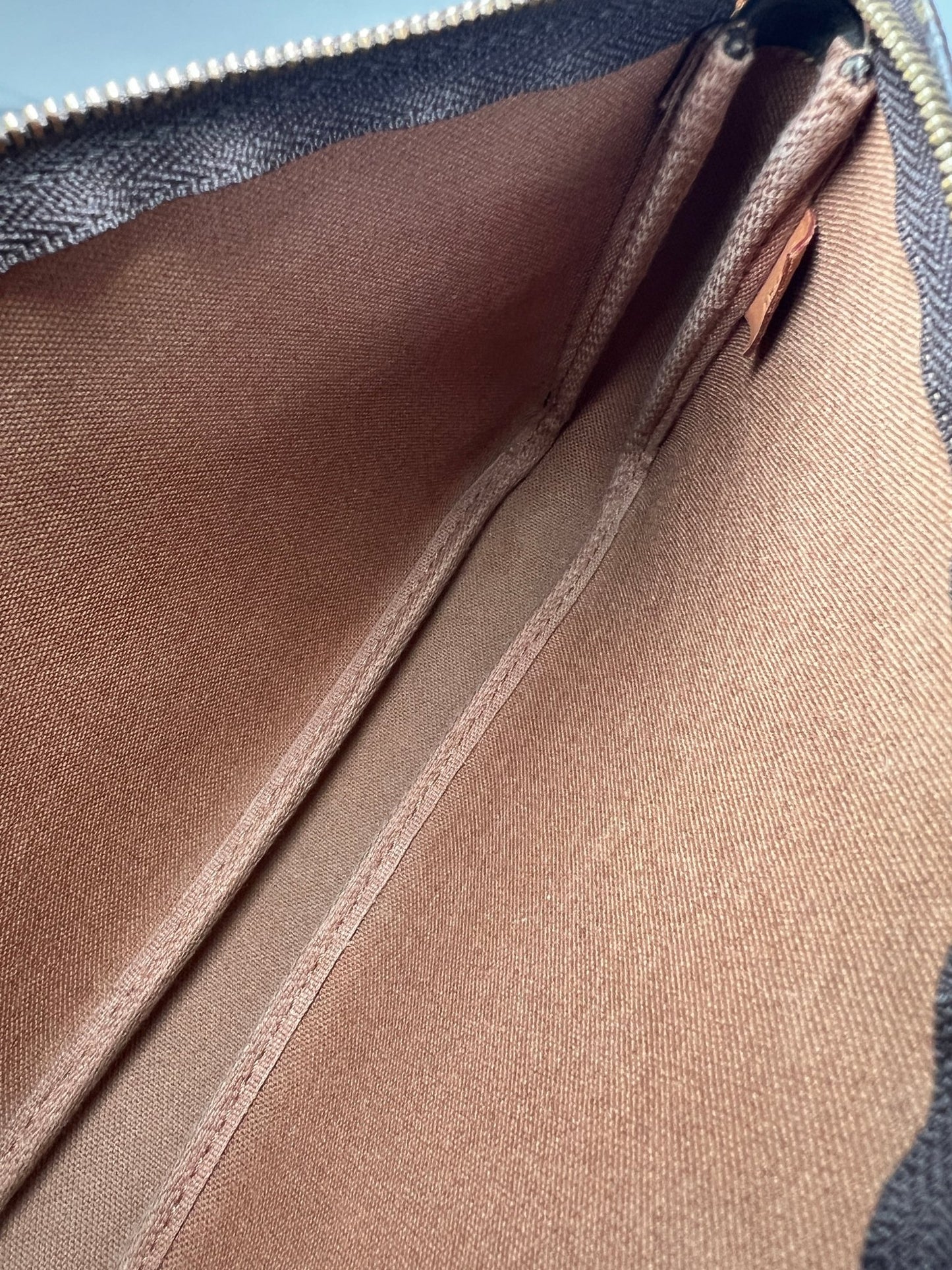 Louis Vuitton Pochette Monogram Canvas Brown - Styles via Sina