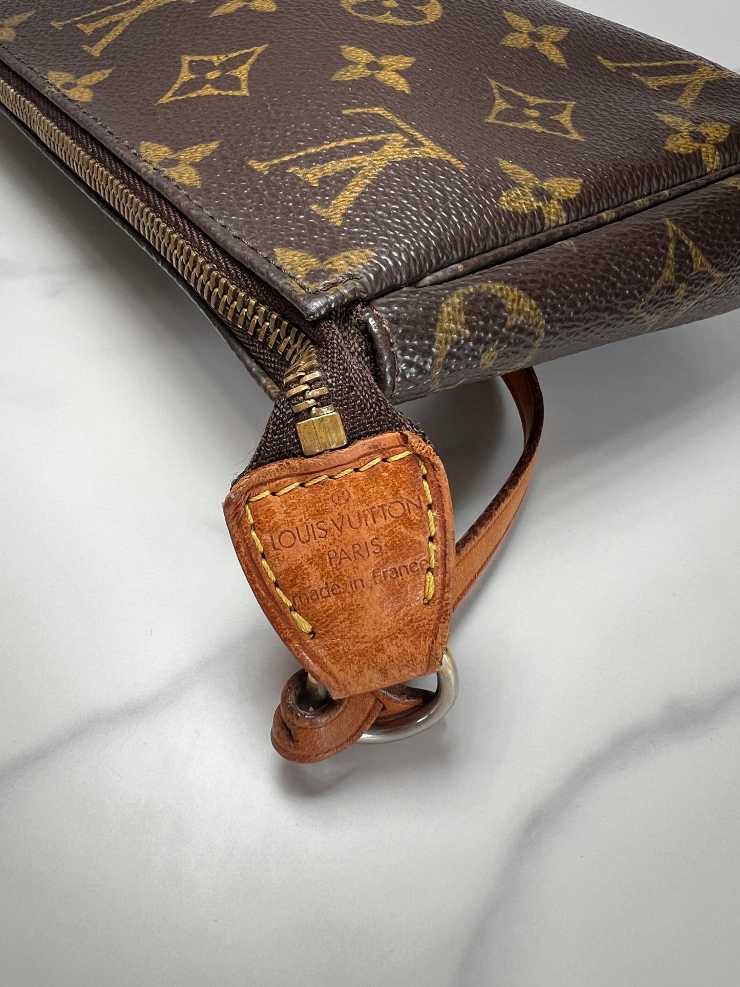 Louis Vuitton Pochette Monogram Canvas Brown - Styles via Sina