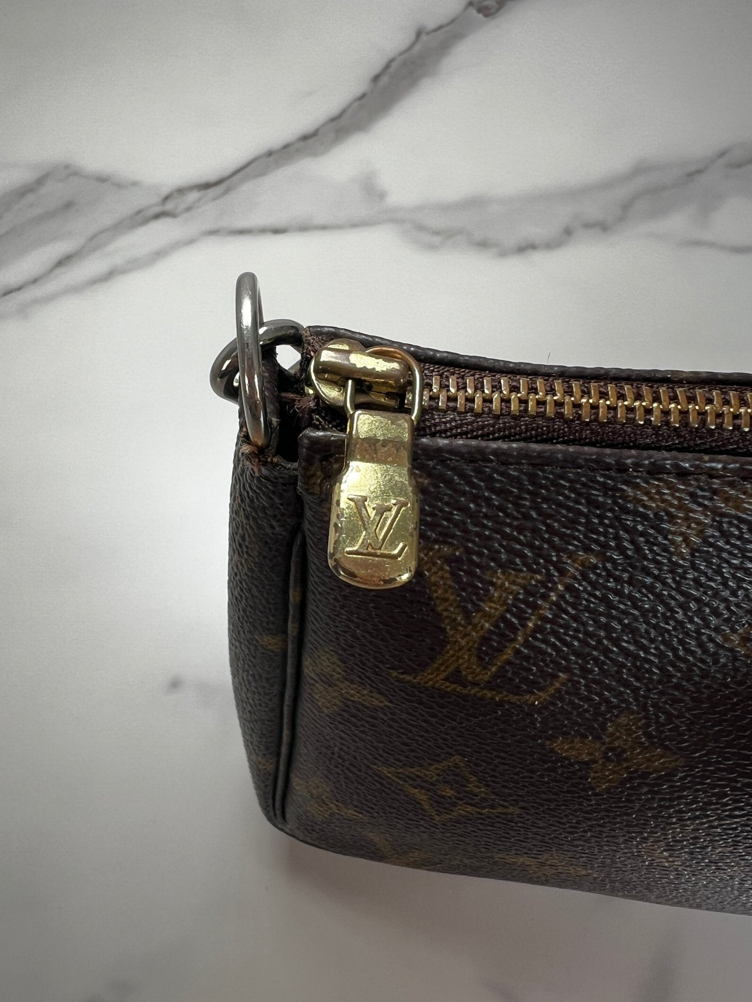 Louis Vuitton Pochette Monogram Canvas Brown - Styles via Sina