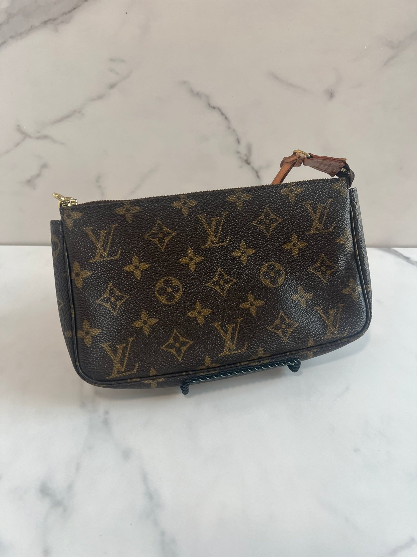Louis Vuitton Pochette Monogram Canvas Brown - Styles via Sina