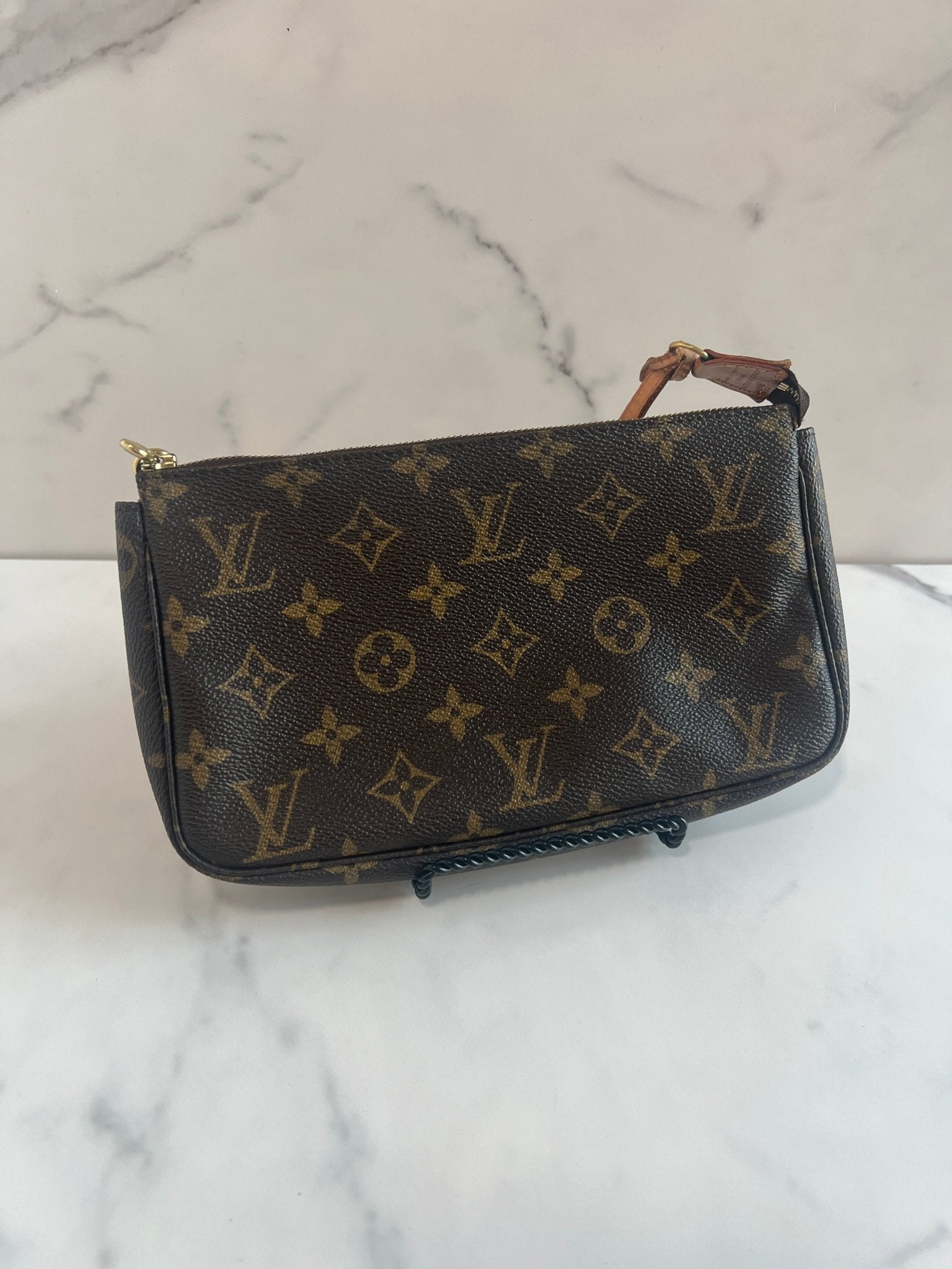 Louis Vuitton Pochette Monogram Canvas Brown - Styles via Sina