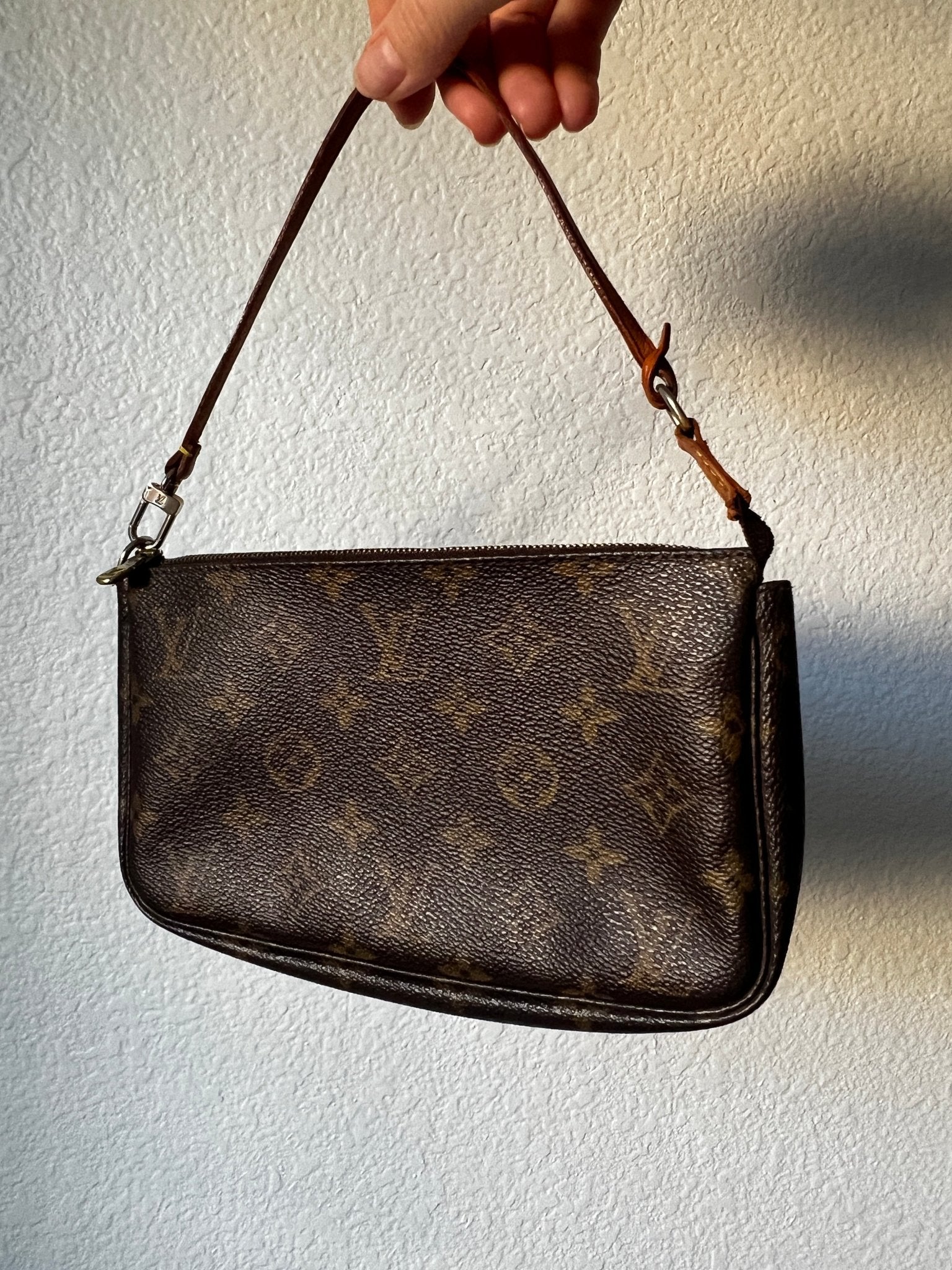 Louis Vuitton Pochette Monogram Canvas Brown - Styles via Sina